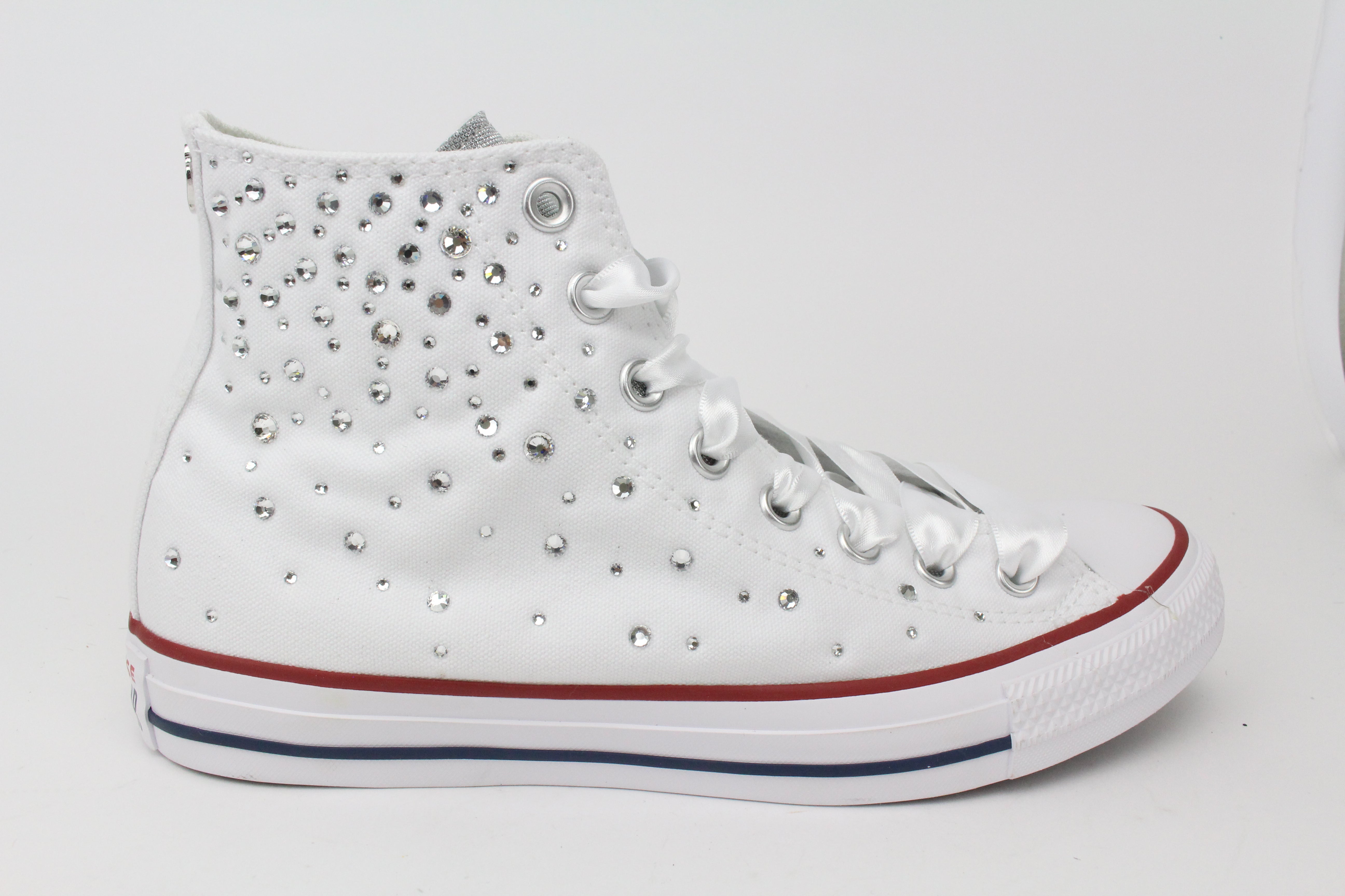 Converse All Star White Strass Termo Cristal & Glitter