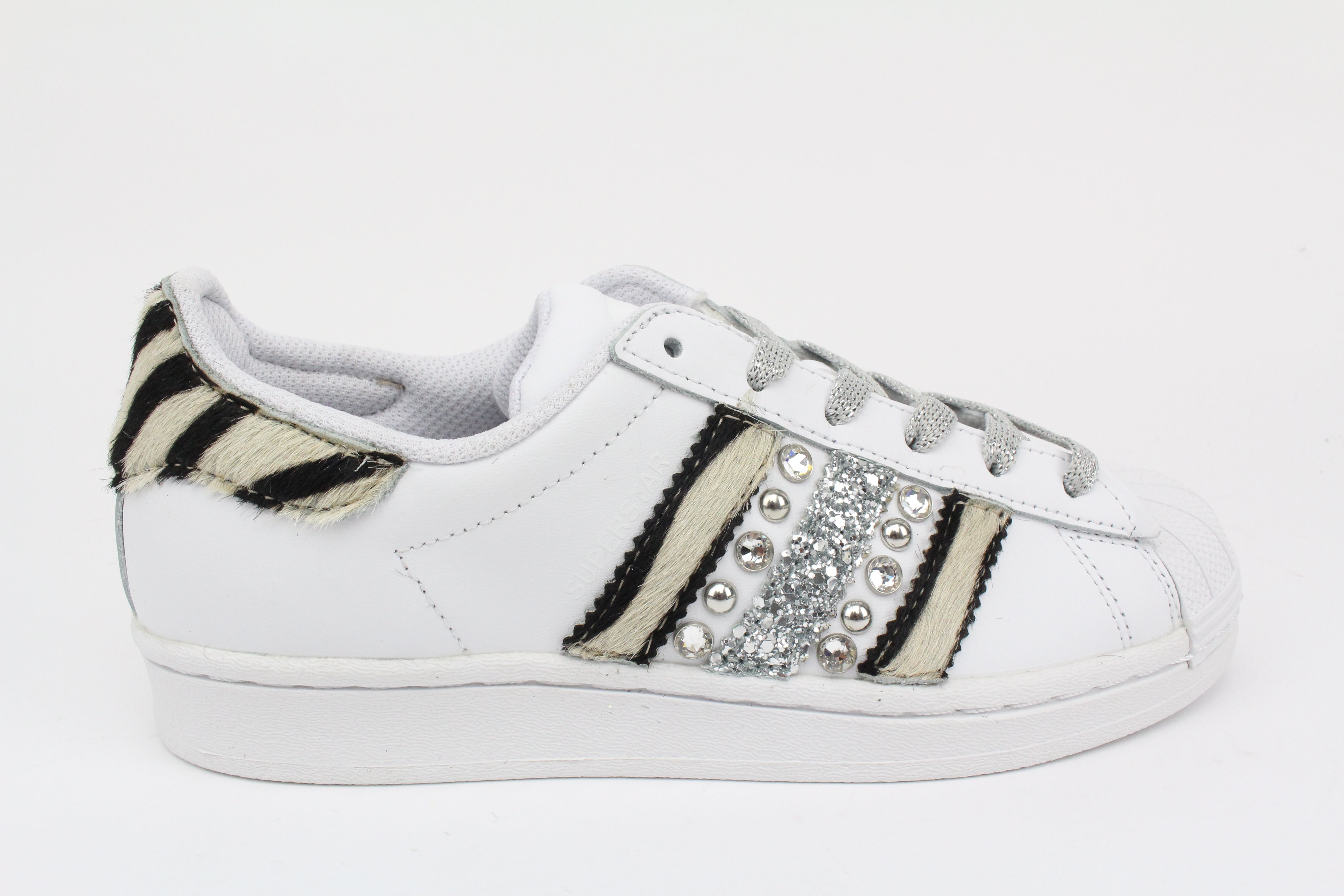Adidas Superstar Zebrate Borchie Glitter & Strass