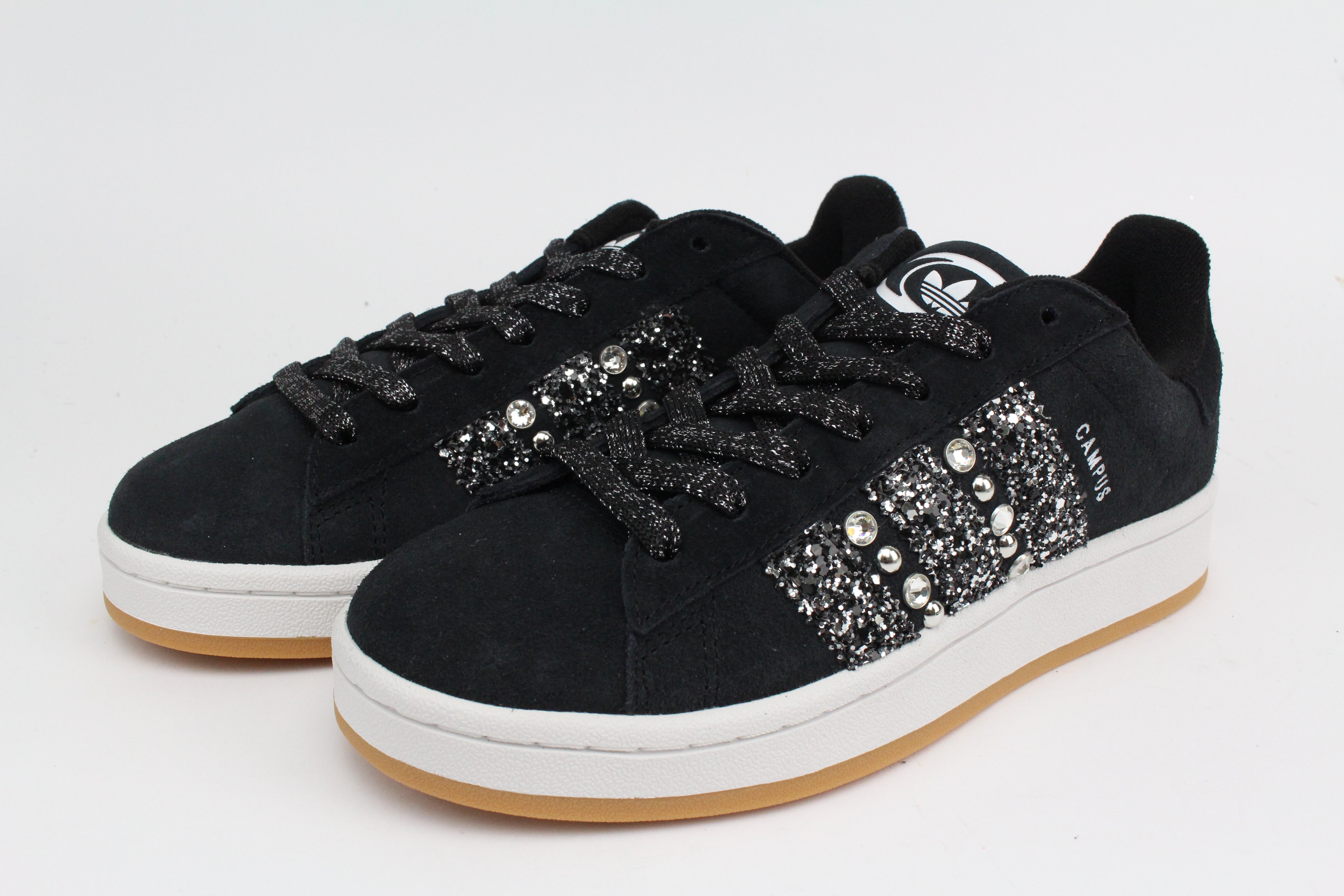 Adidas Campus Black Glitter & Strass