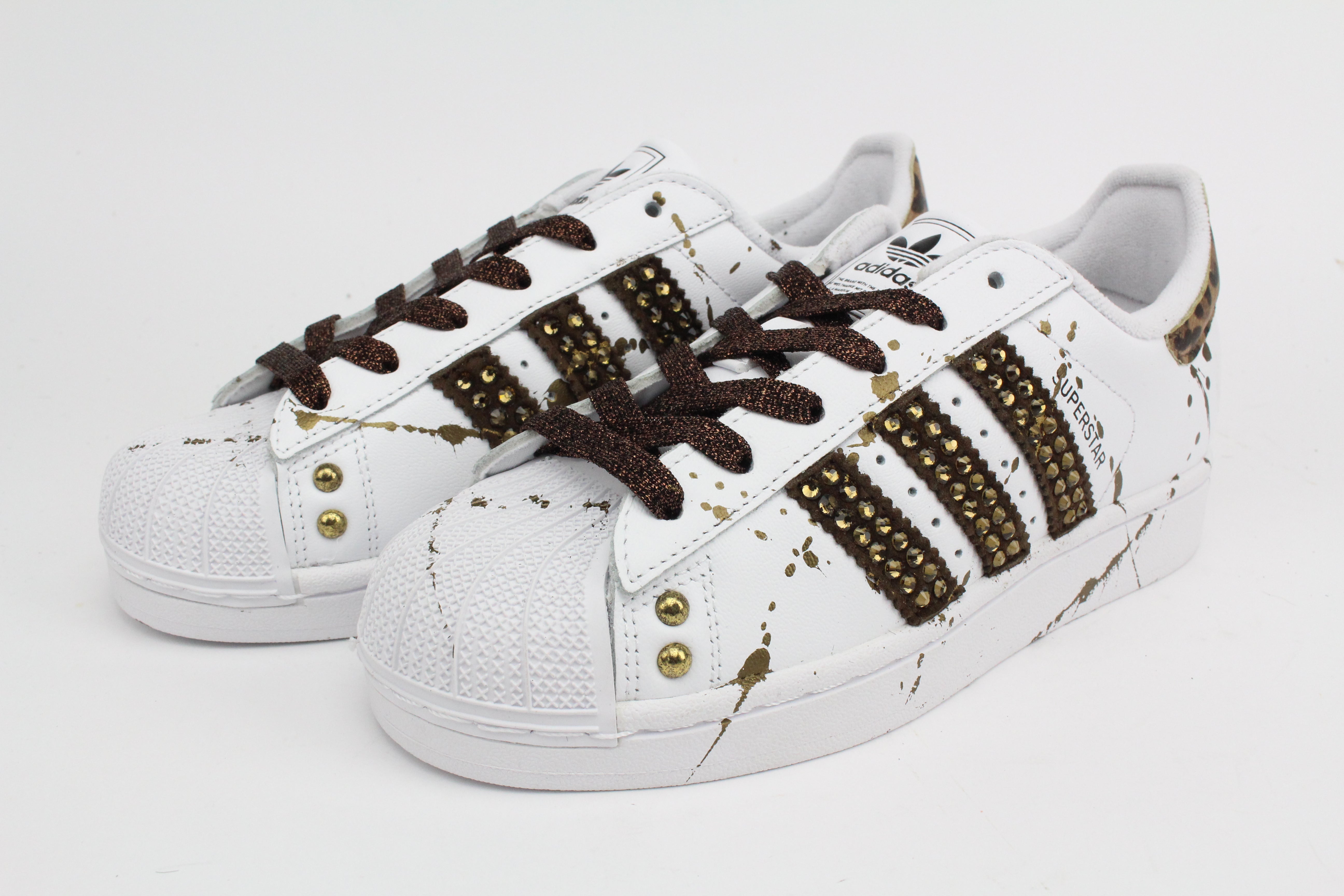 Adidas Superstar Strass Avorio & Vernice