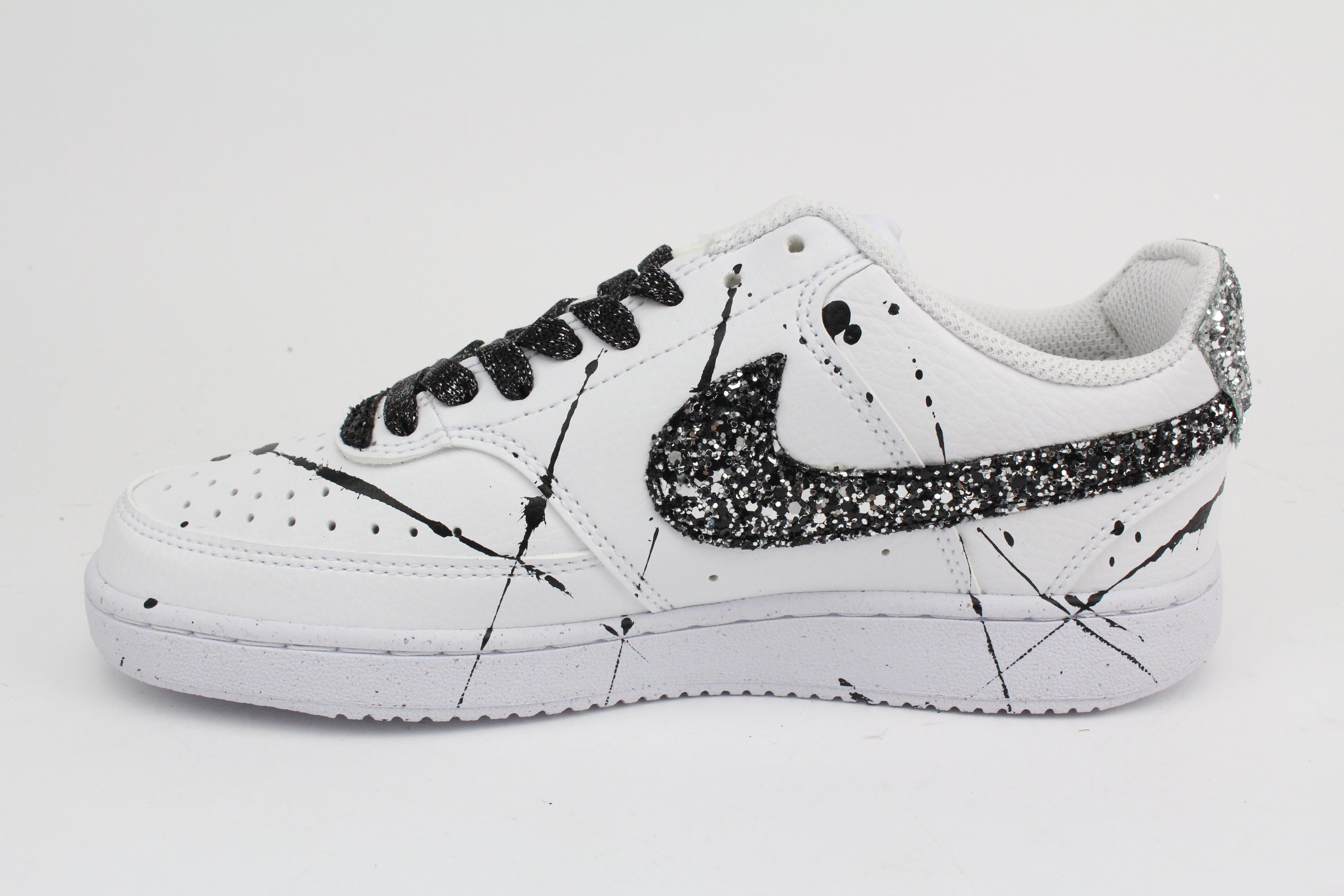 Nike Court Vision Low Colours Borchie & Glitter