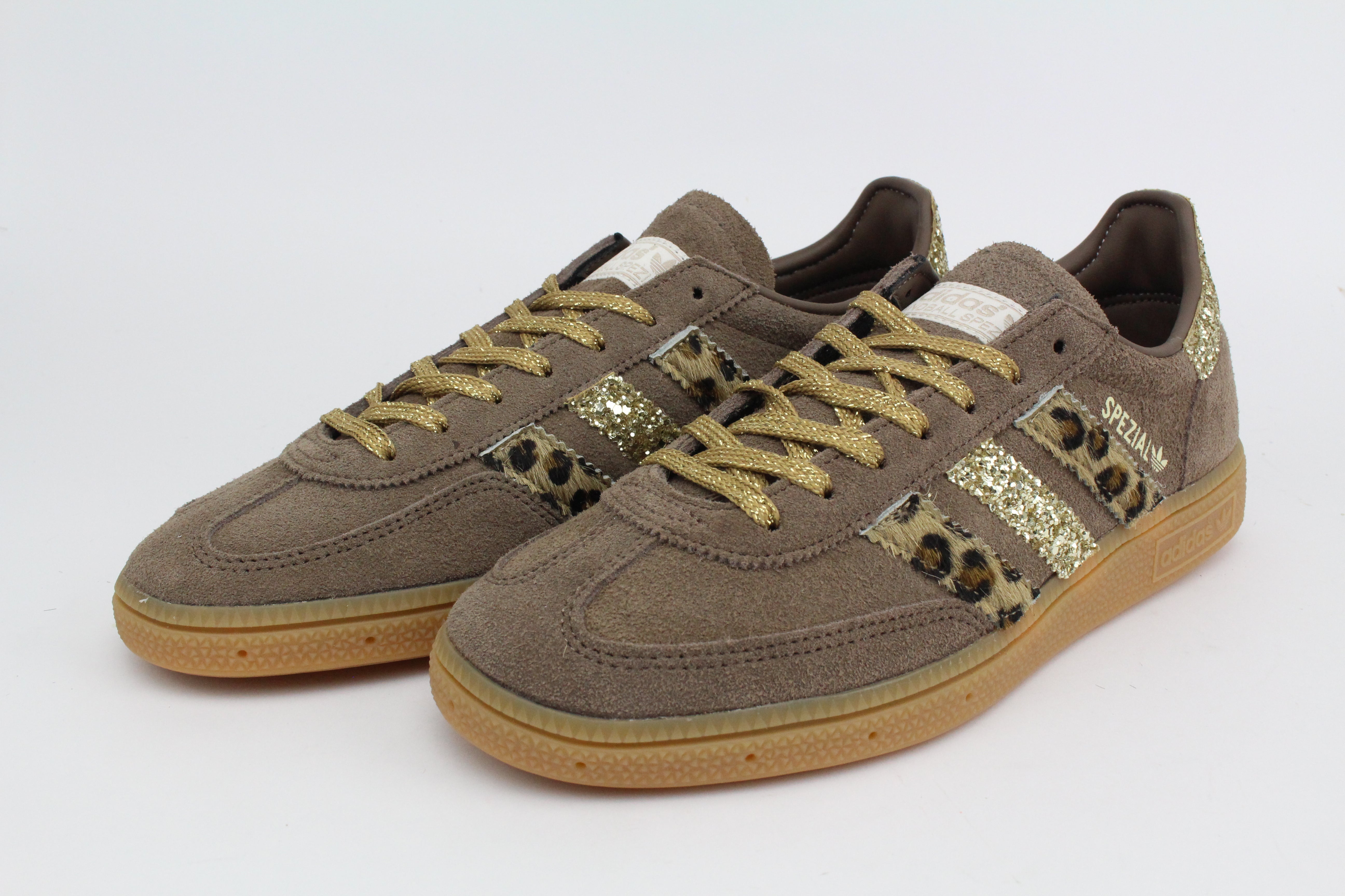 Adidas Original SPEZIAL Brown Pelle Maculata e glitter