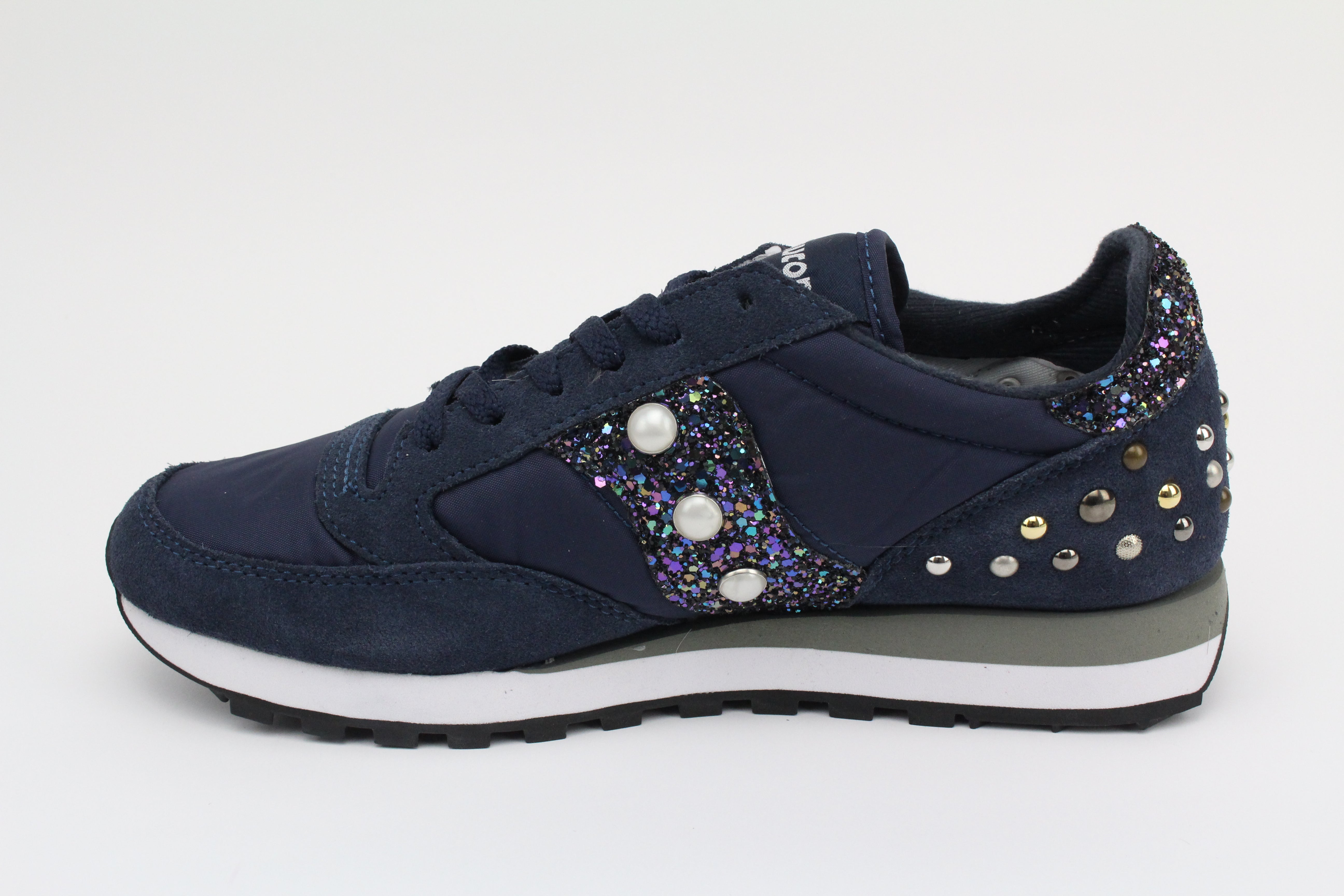 Saucony Jazz Navy Glitter & Borchie/Perle
