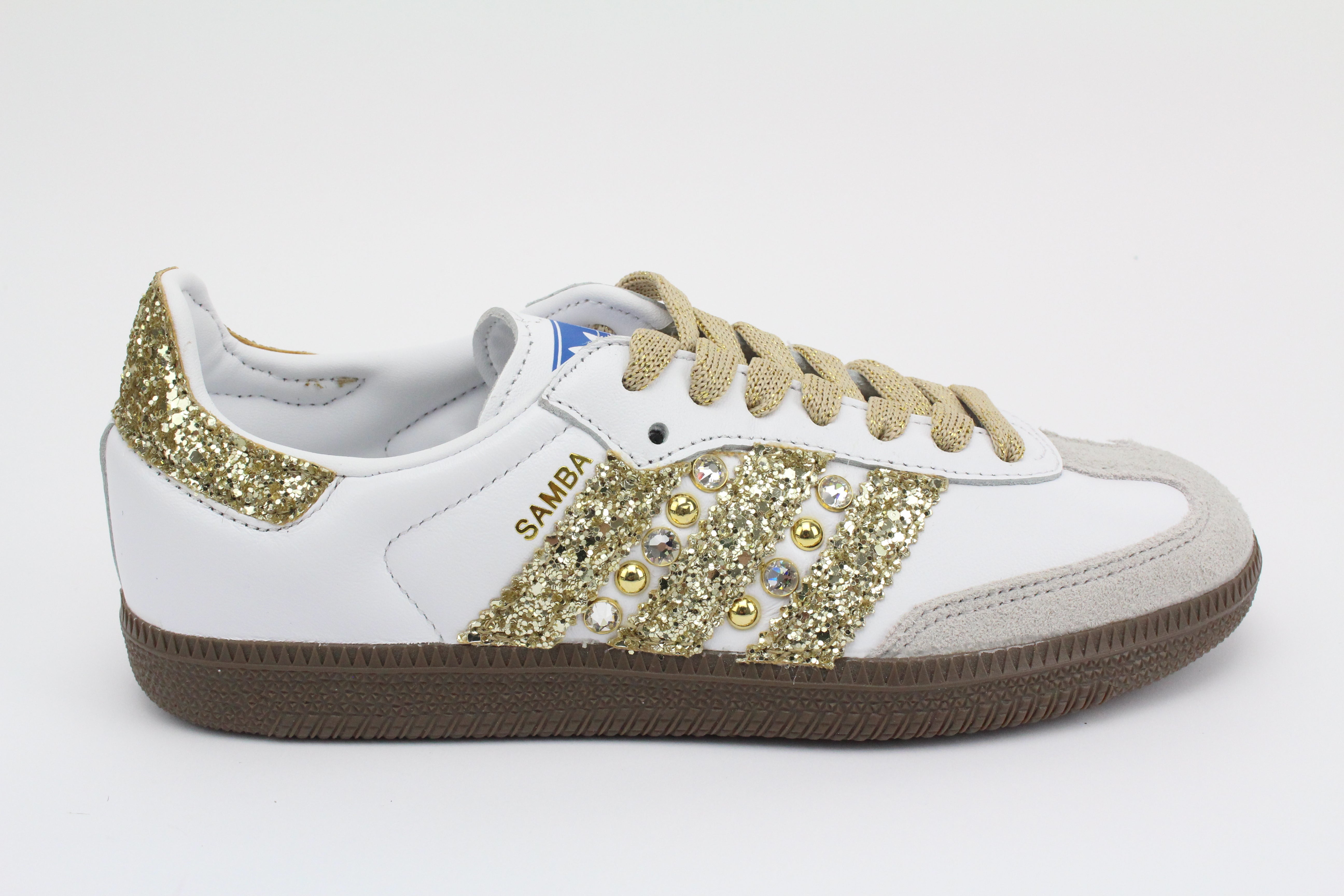 Adidas Original SAMBA Bande Glitter & Strass