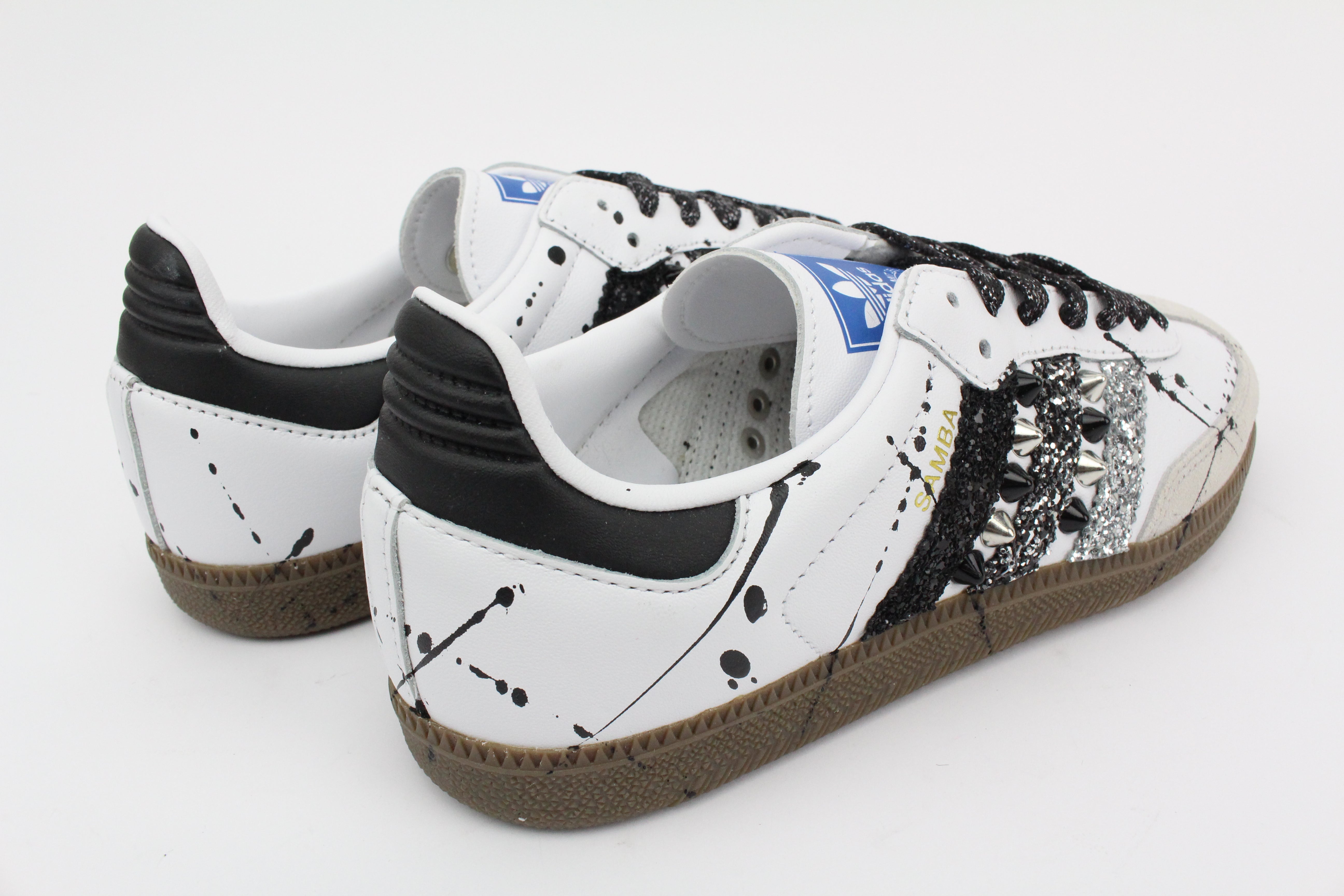 Adidas Original SAMBA Glitter Borchie & Vernice