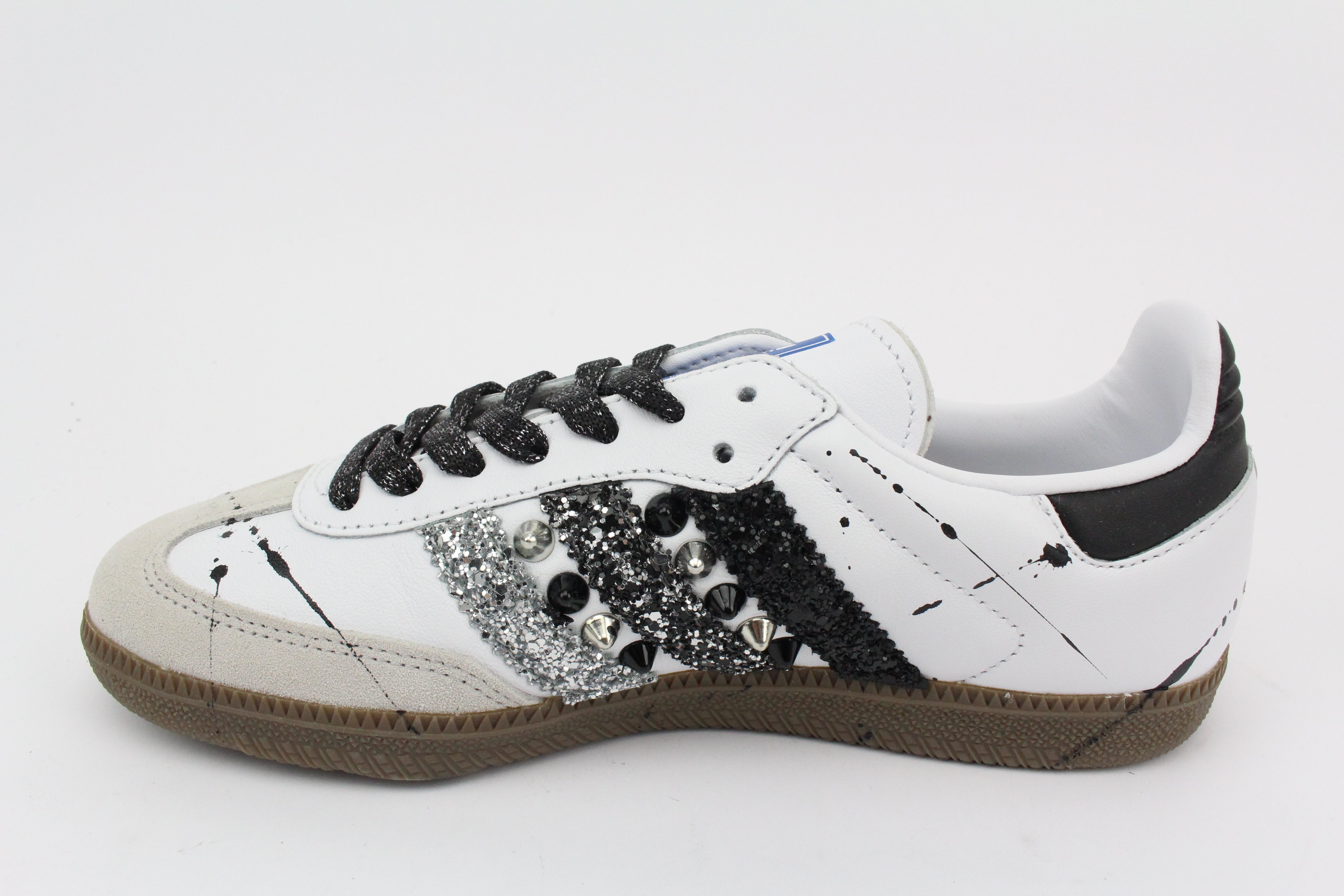 Adidas Original SAMBA Glitter Borchie & Vernice