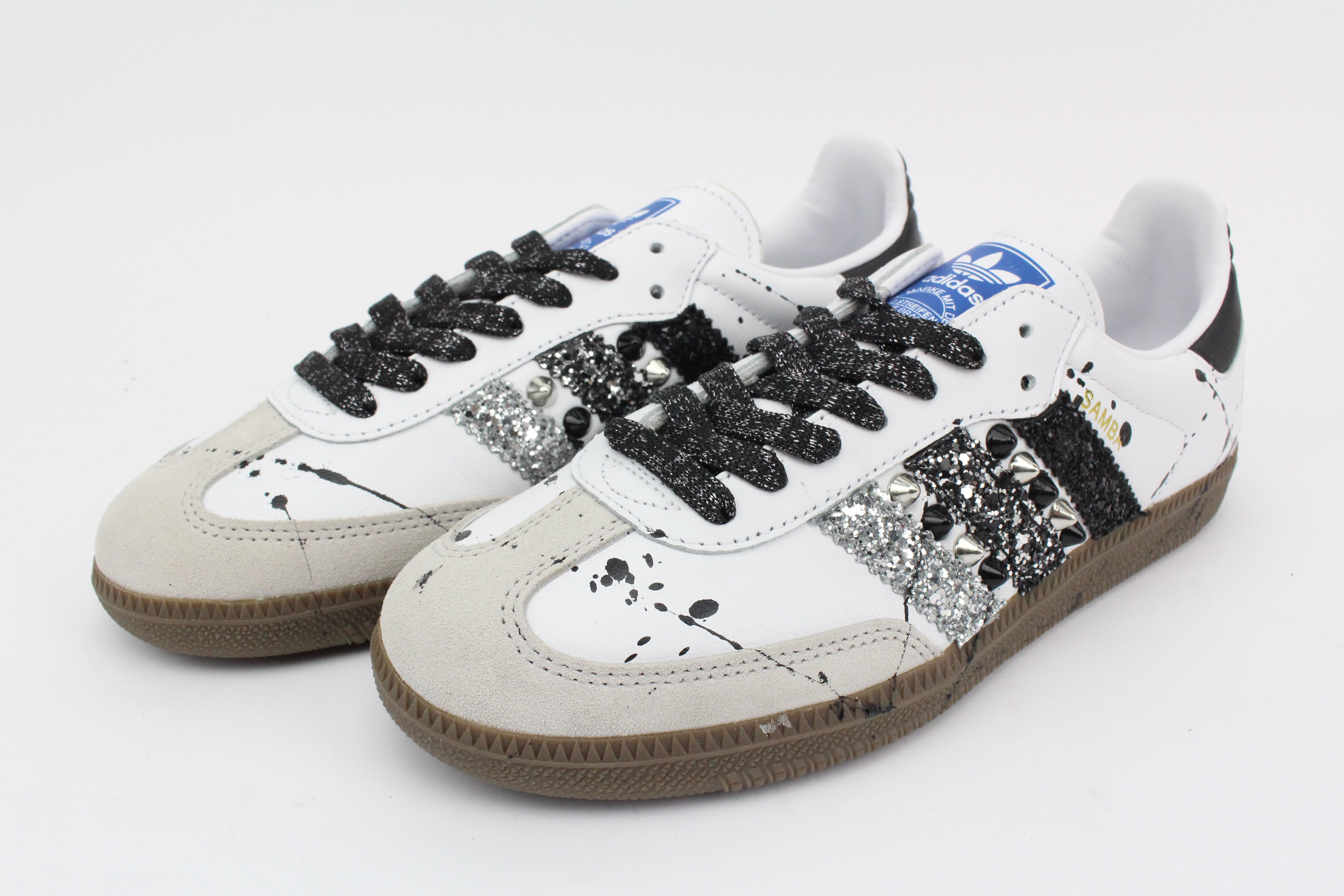Adidas Original SAMBA Glitter Borchie & Vernice