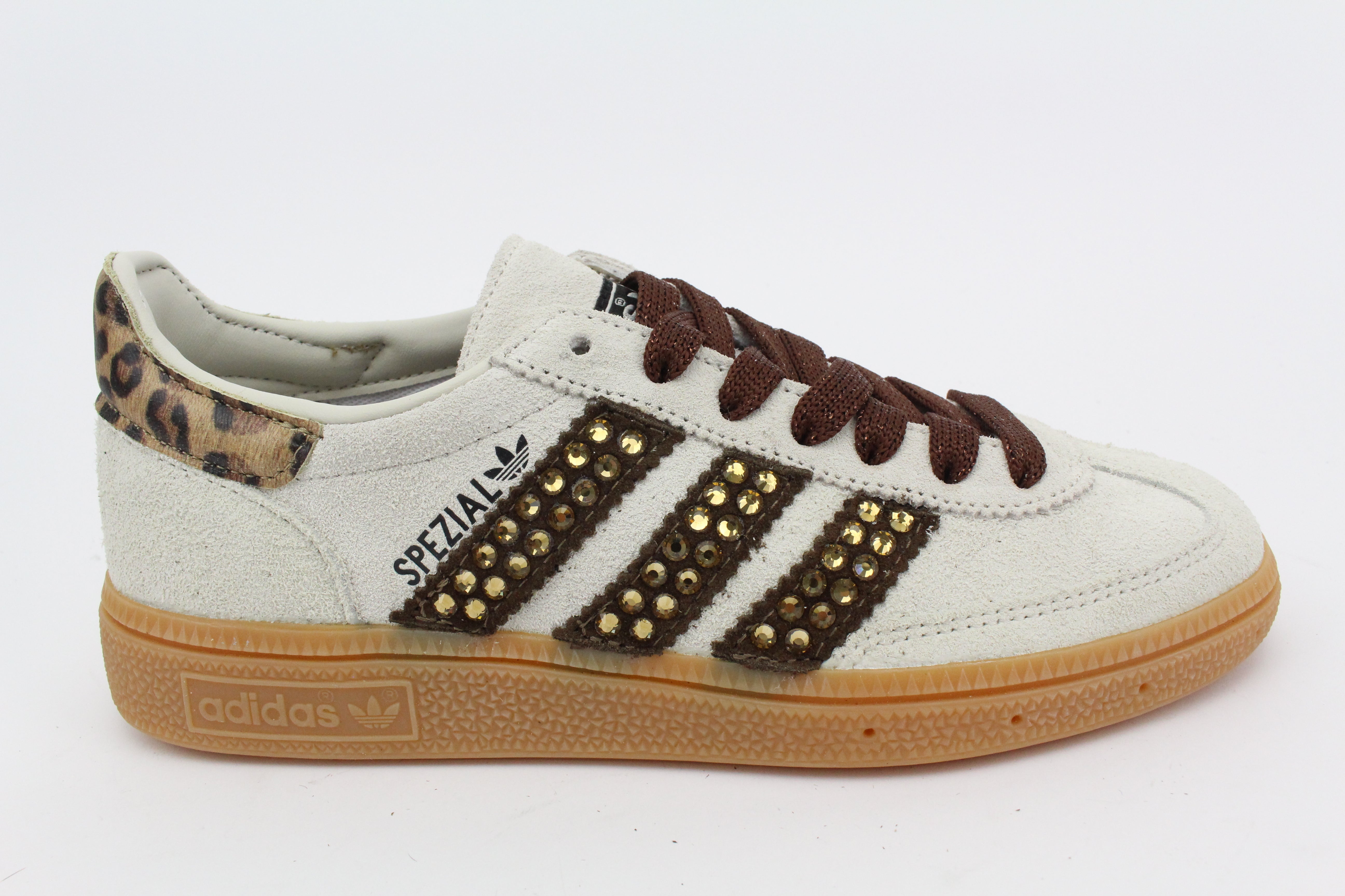 Adidas Original SPEZIAL ALUMIN/CBLACK Bande Strass Termo Brown