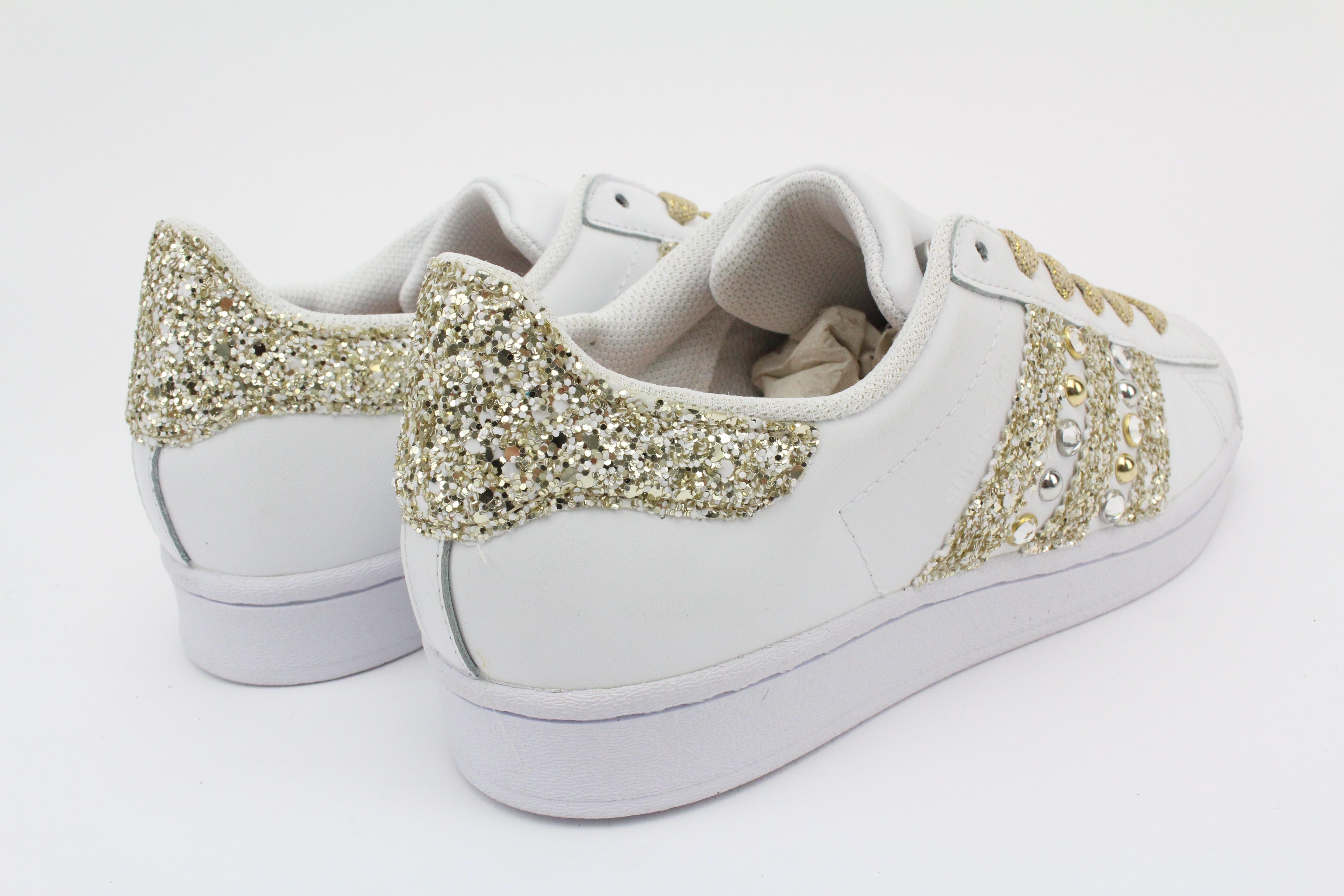 Adidas Superstar Glitter Oro Champagne