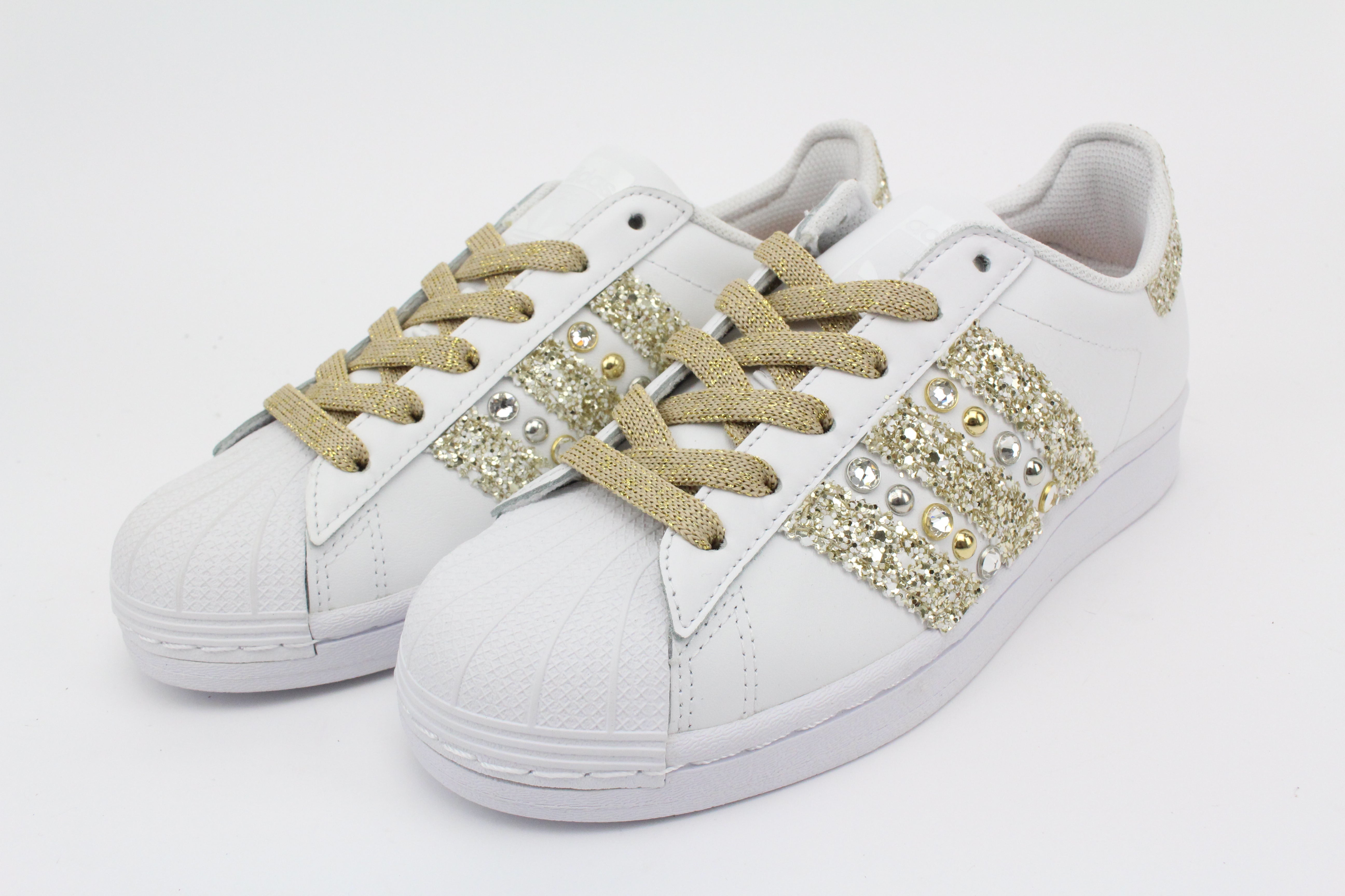 Adidas Superstar Glitter Oro Champagne