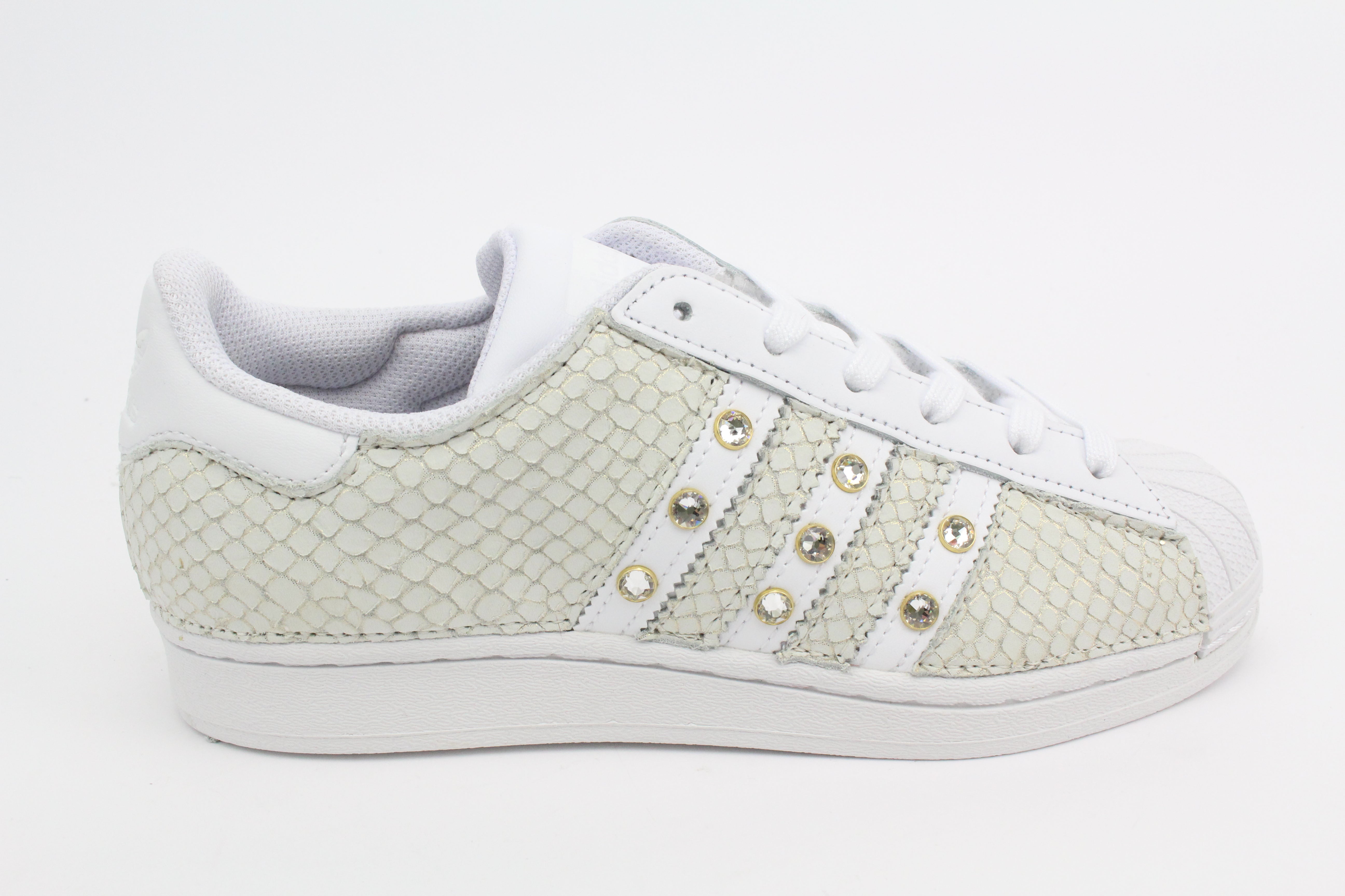 Adidas Superstar Total Pitone White & Strass
