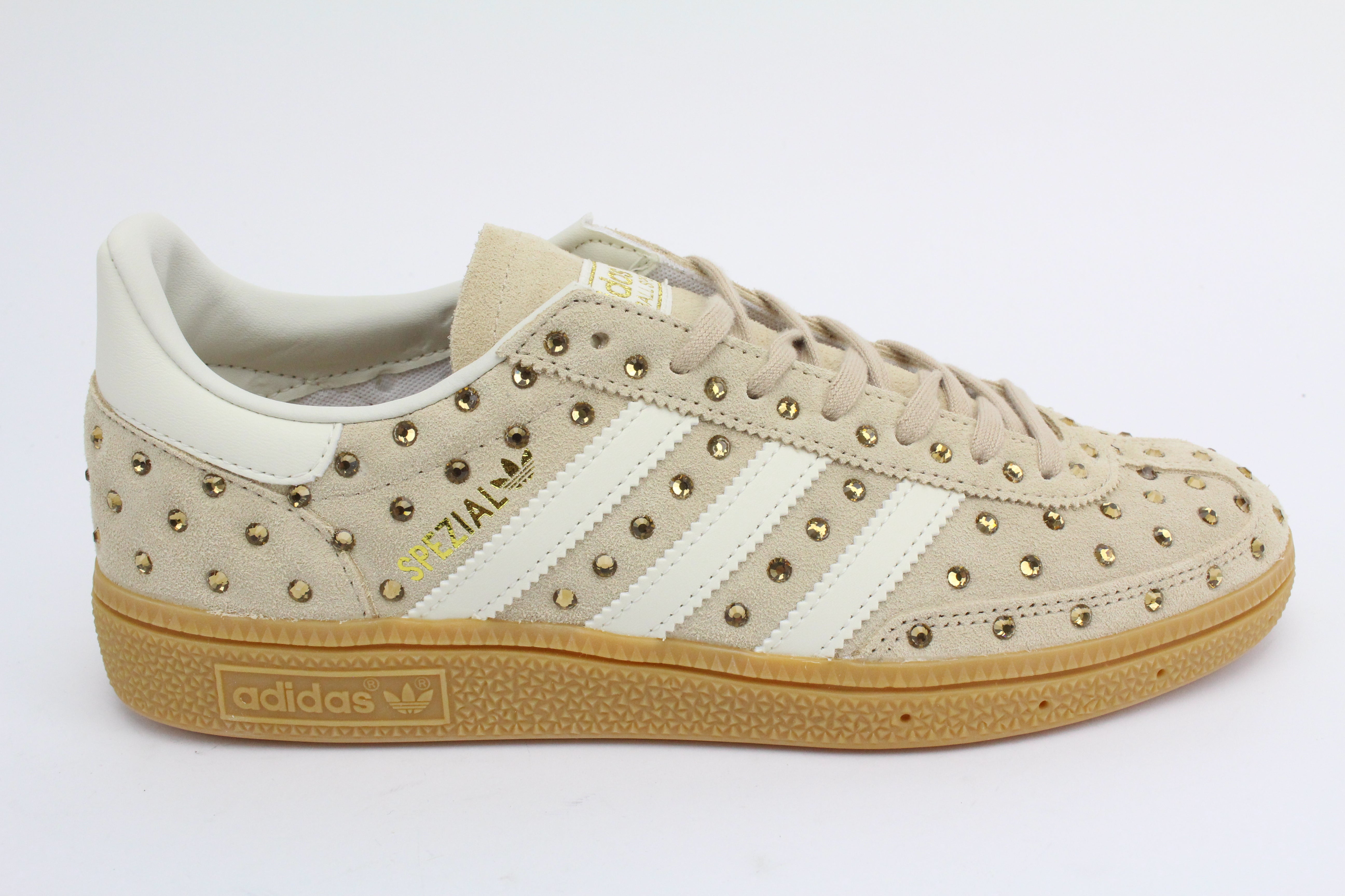 Adidas Original SPEZIAL MAGBEI/OWHITE Total Strass Termo e laccio oro