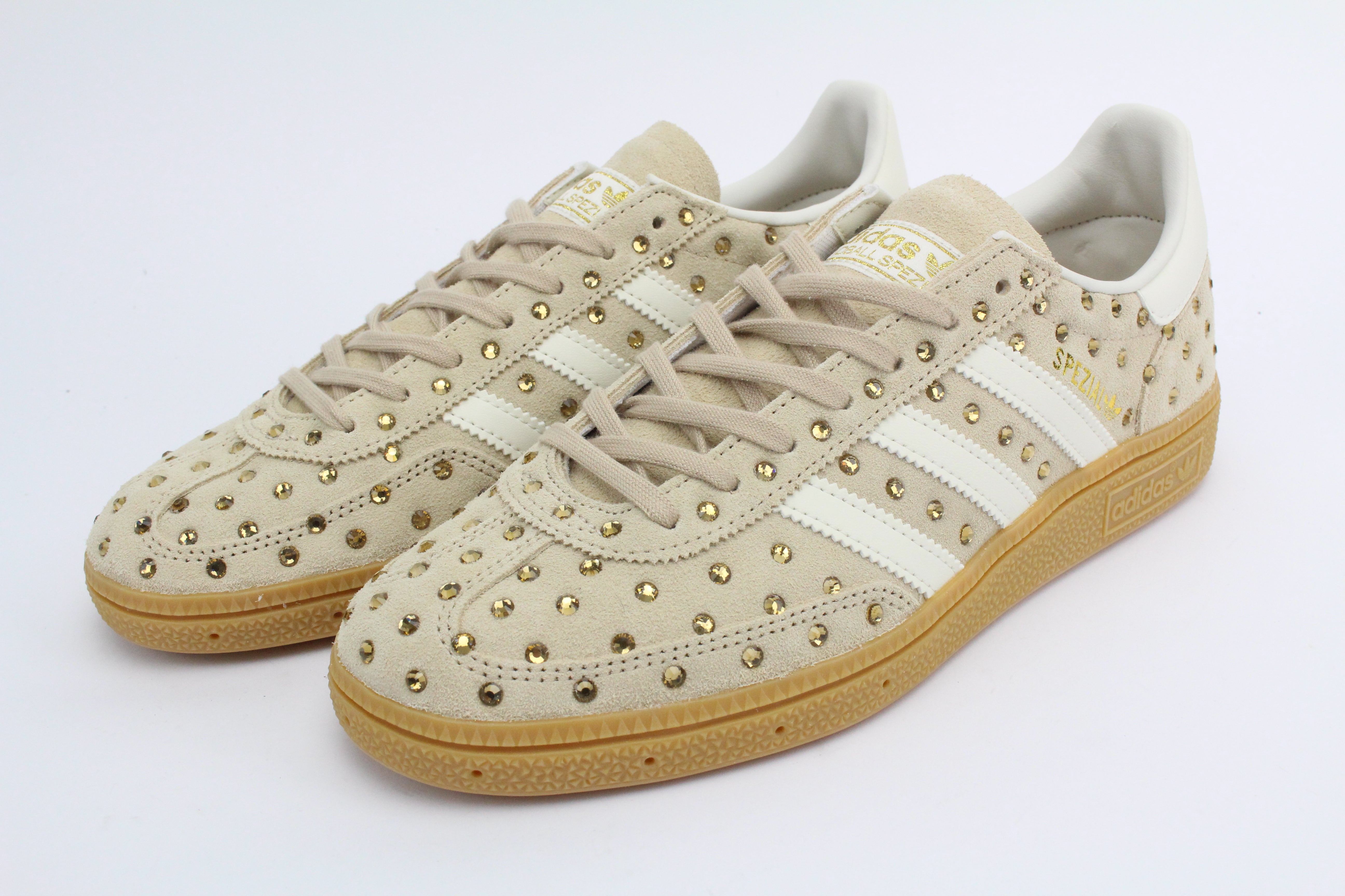 Adidas Original SPEZIAL MAGBEI/OWHITE Total Strass Termo e laccio oro