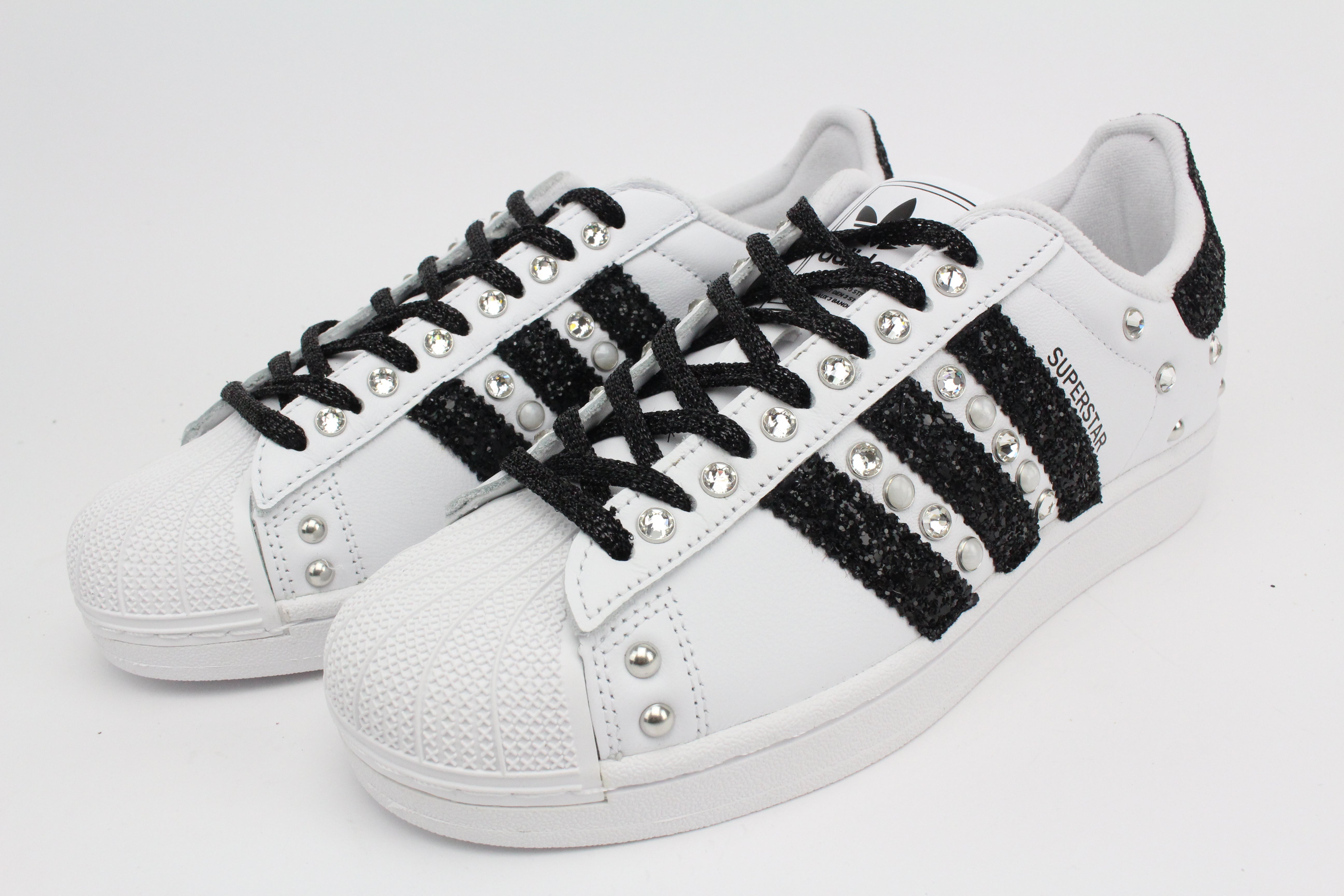 Adidas Superstar Glitter Black & Strass e Perle