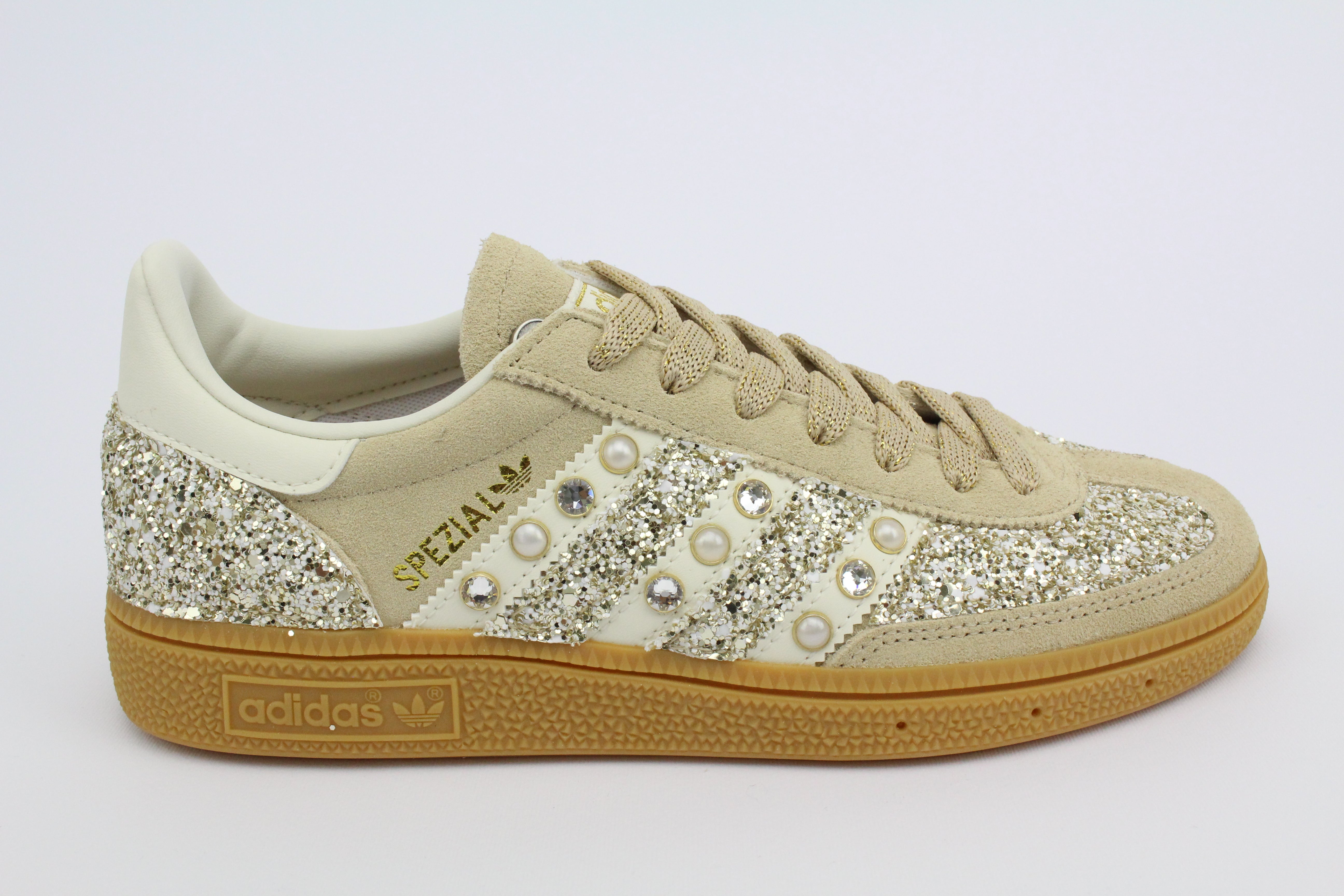 Adidas Original SPEZIAL MAGBEI/OWHITE Glitter Champagne & Perle