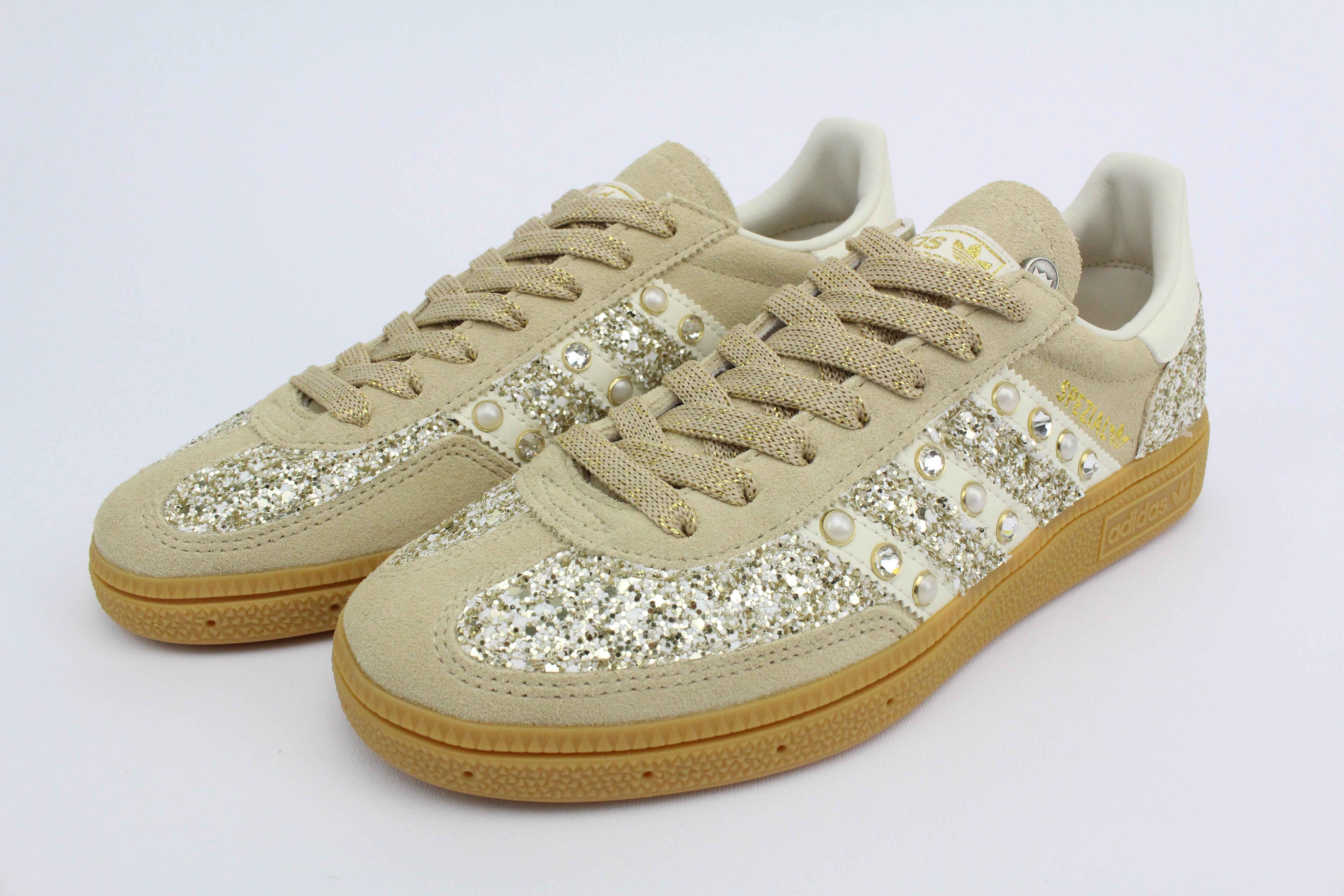 Adidas Original SPEZIAL MAGBEI/OWHITE Glitter Champagne & Perle