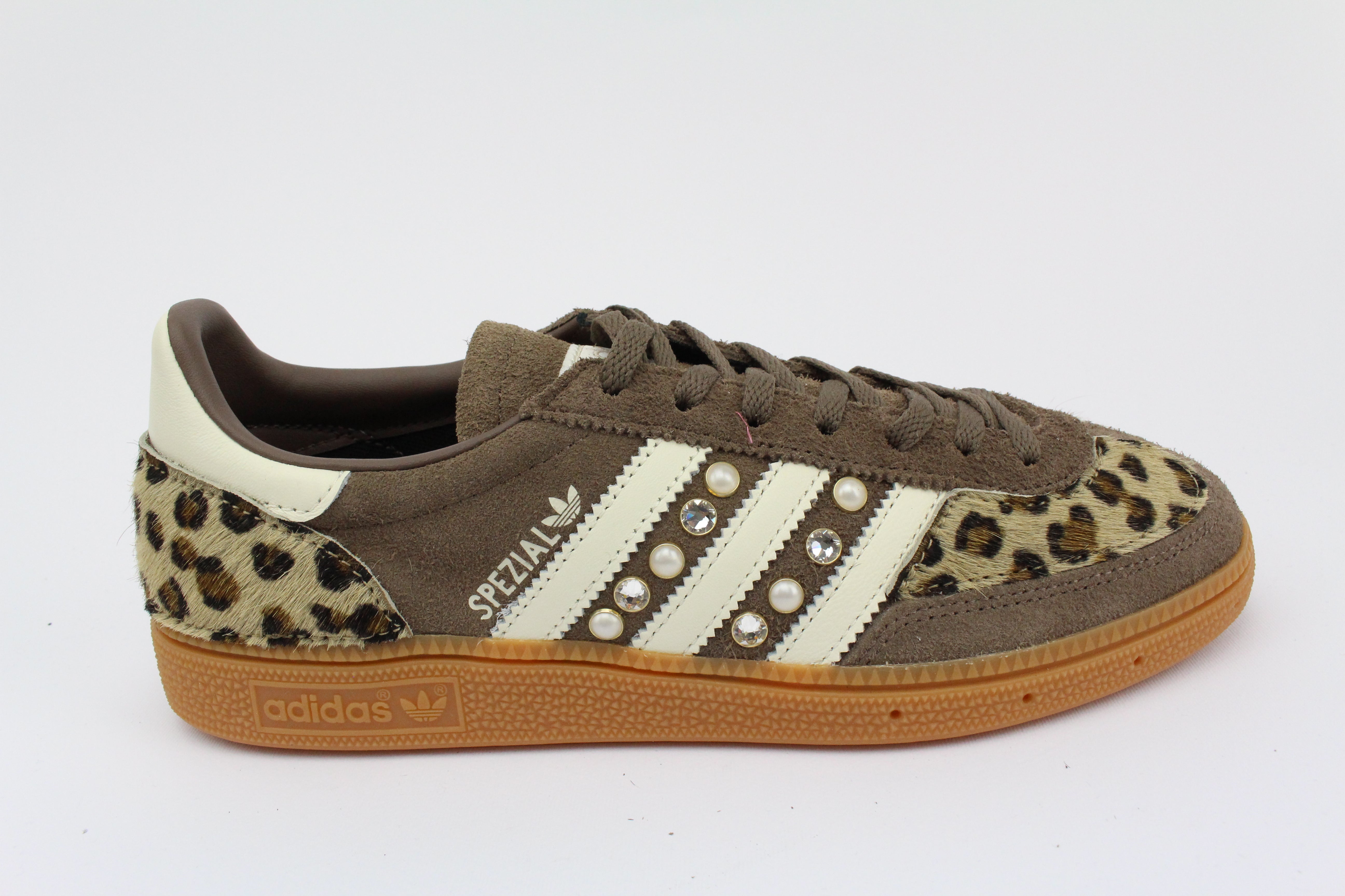 Adidas Original SPEZIAL Pelle Maculata borchie e strass