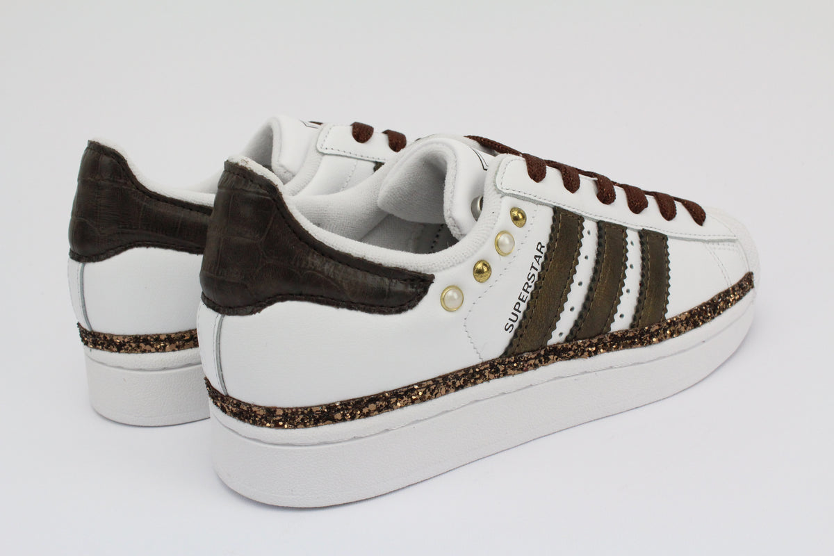 Adidas Superstar pelle cocco e glitter