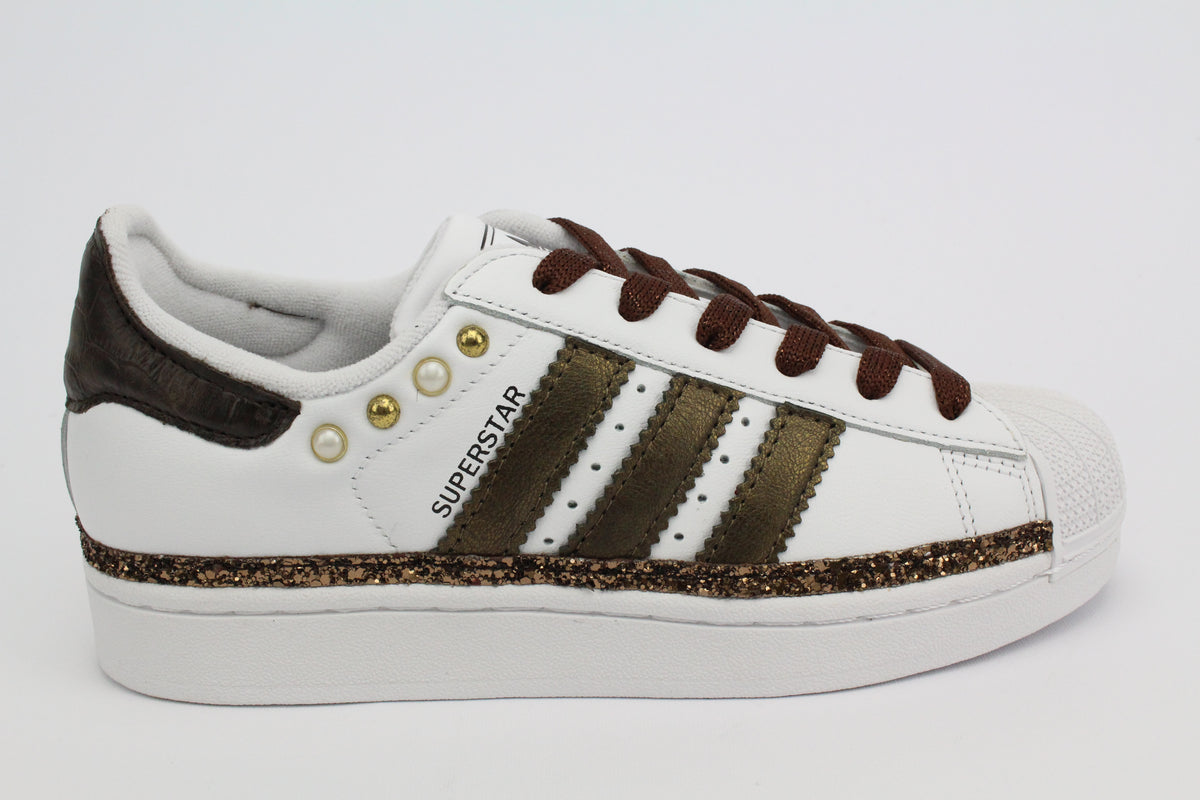 Adidas Superstar pelle cocco e glitter