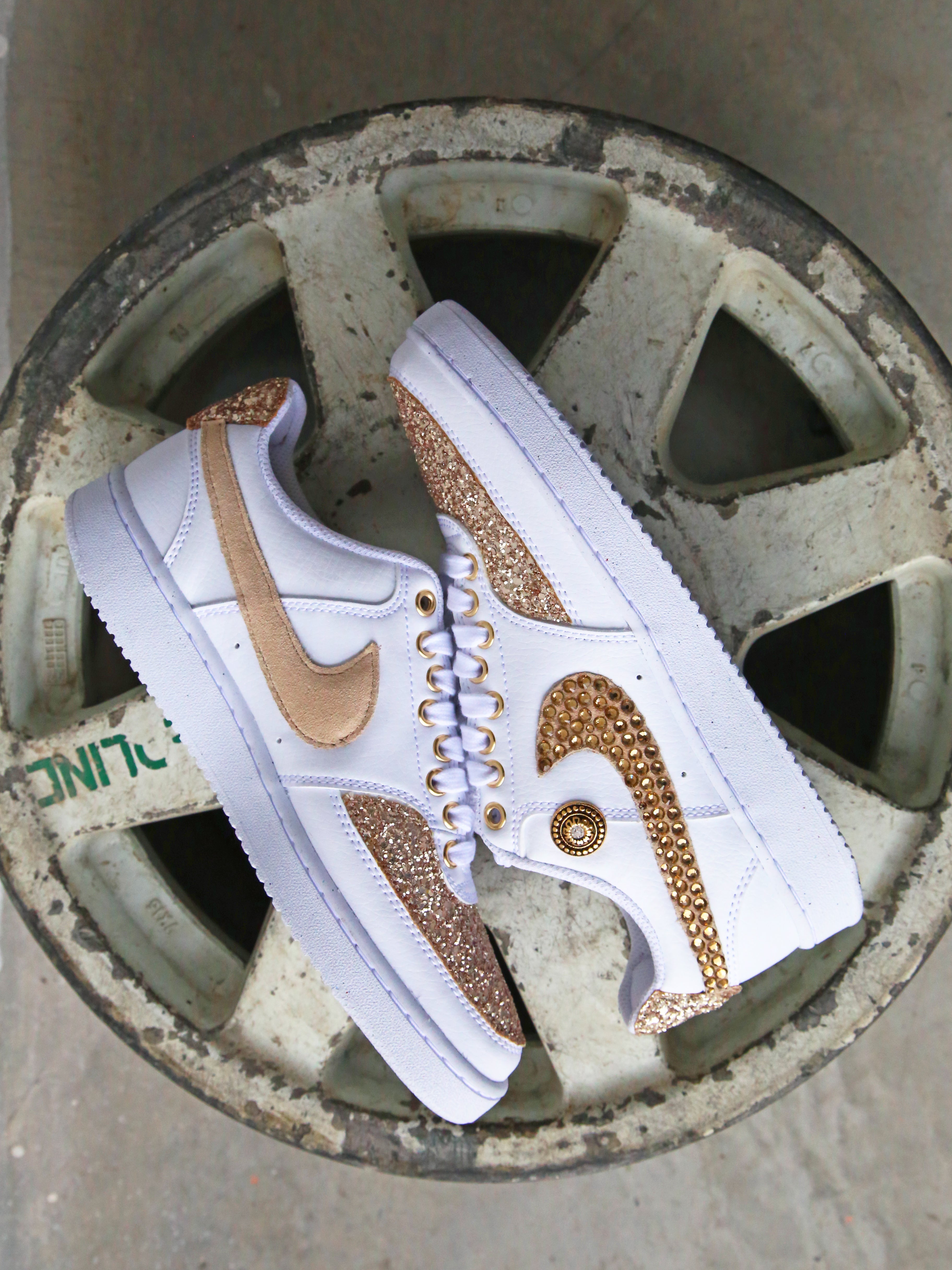 Nike Court Vision Low Rosa Antico Glitter & Strass