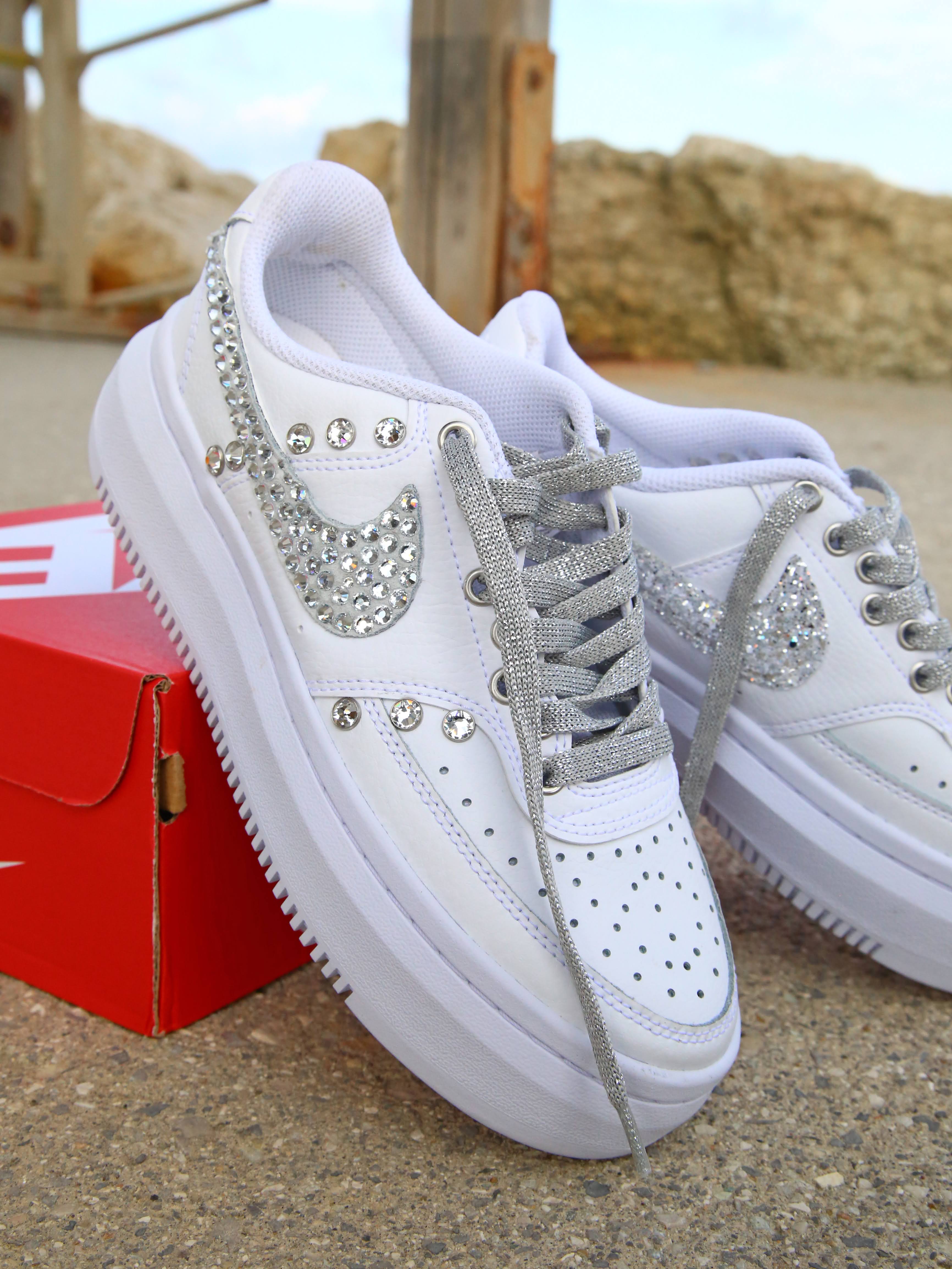 Nike Court Vision Low Platform Total Strass