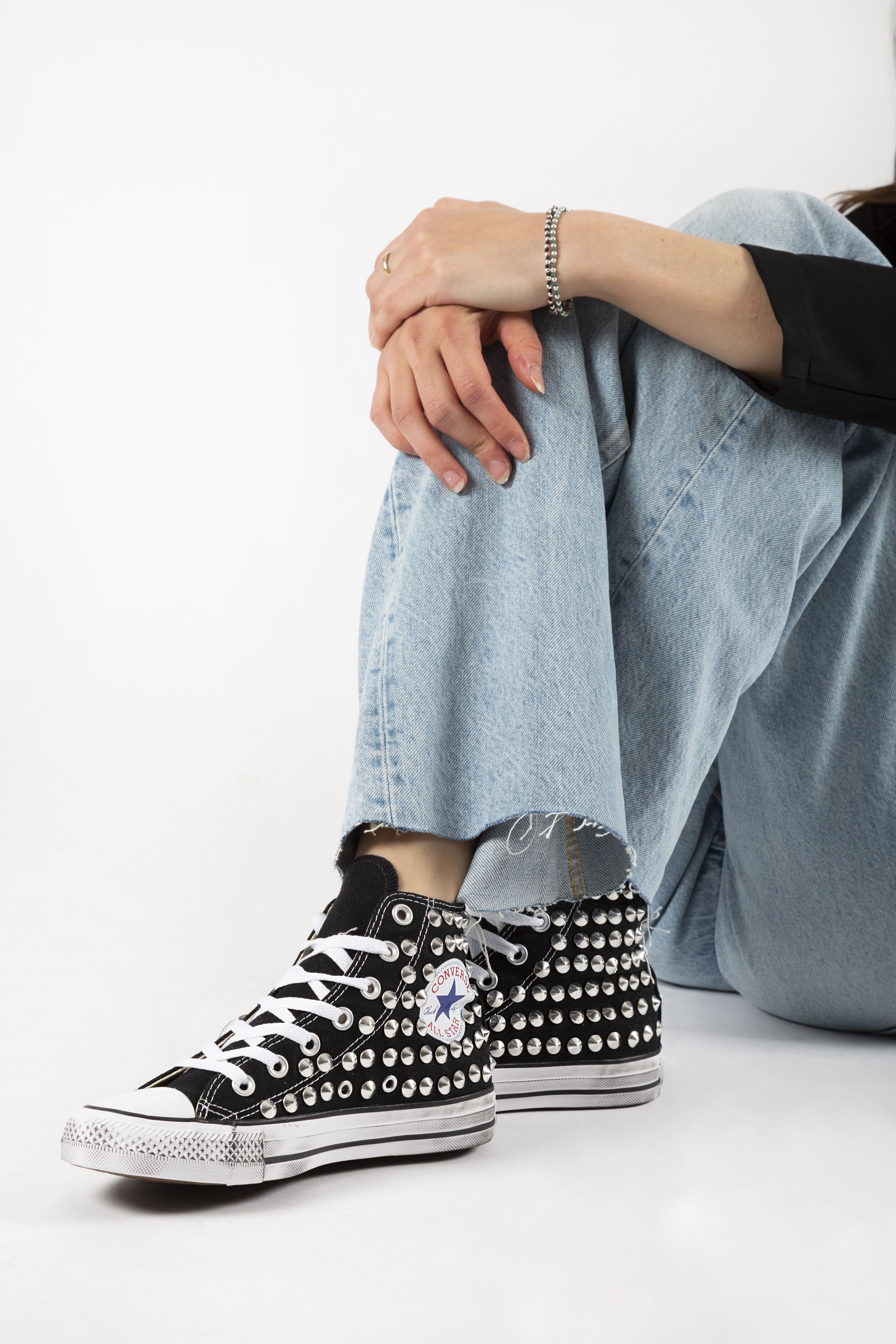 Converse All Star Black Total Borchie