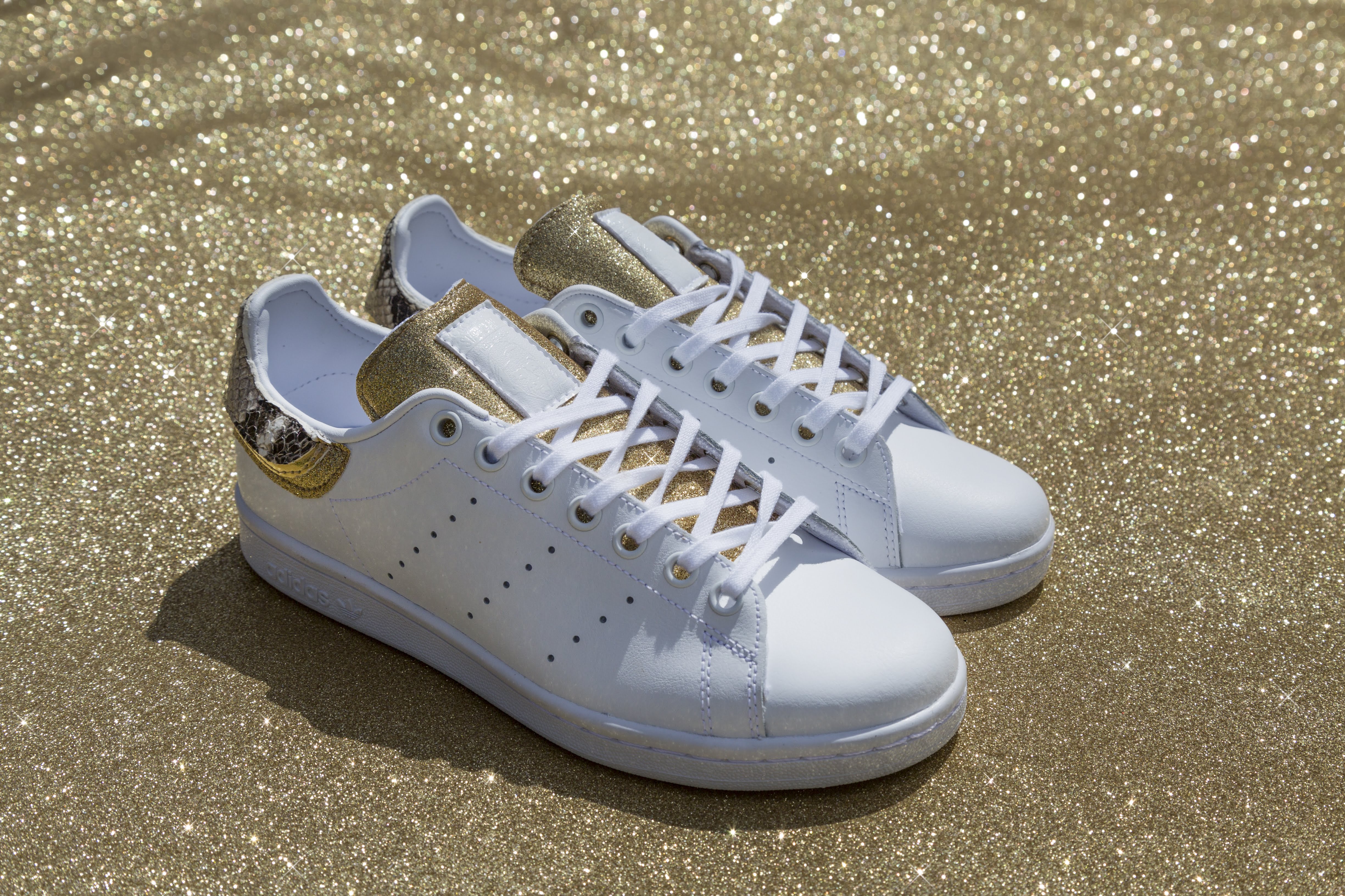 Adidas Stan Smith Pitone Glitter & Pelle Laminata