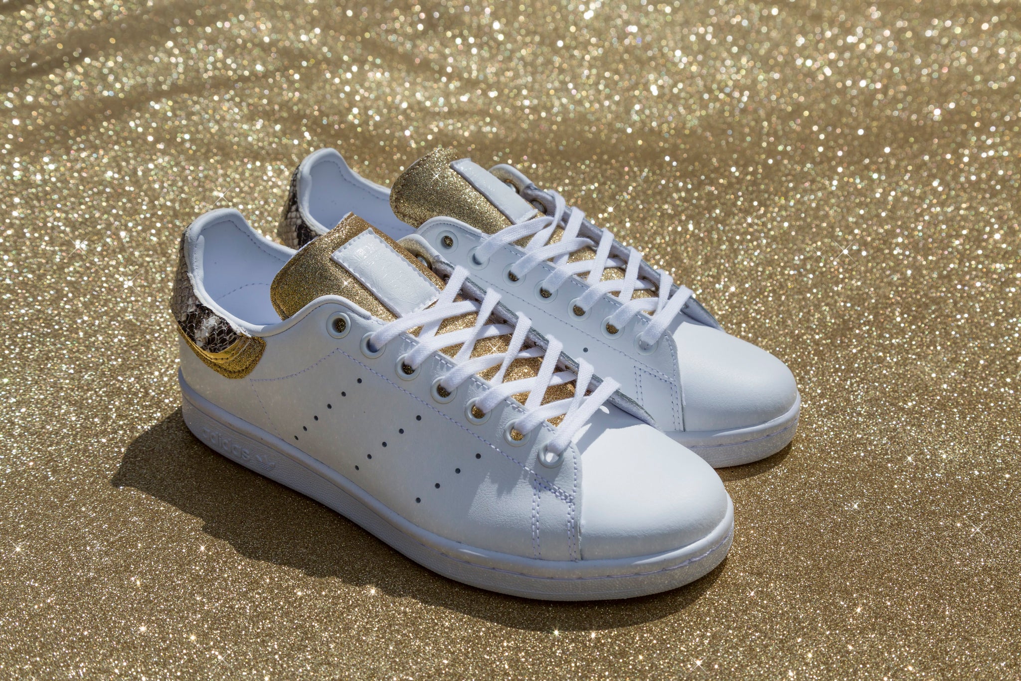 Adidas Stan Smith Pitone Glitter Pelle Laminata