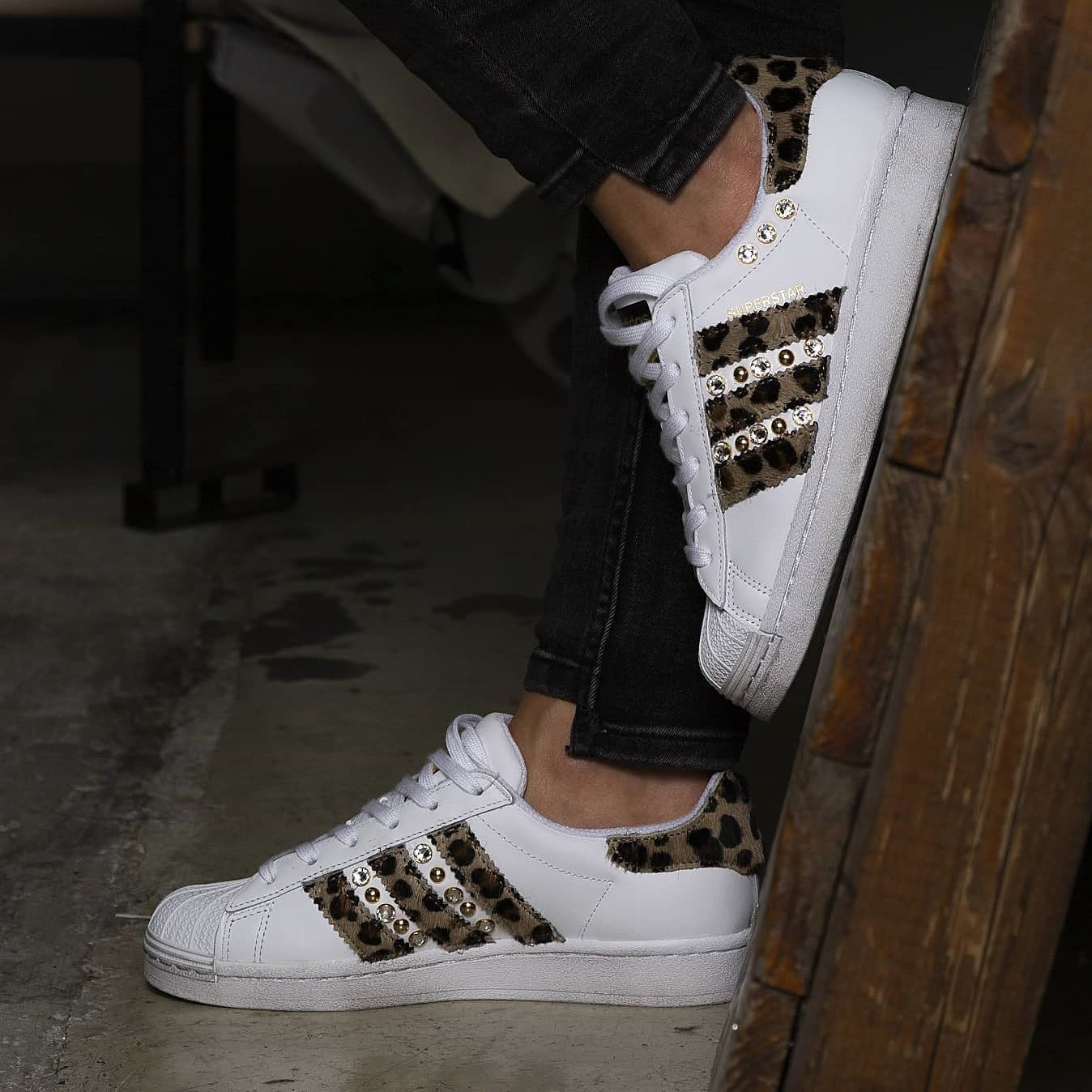 Adidas Superstar Maculate Borchie & Strass