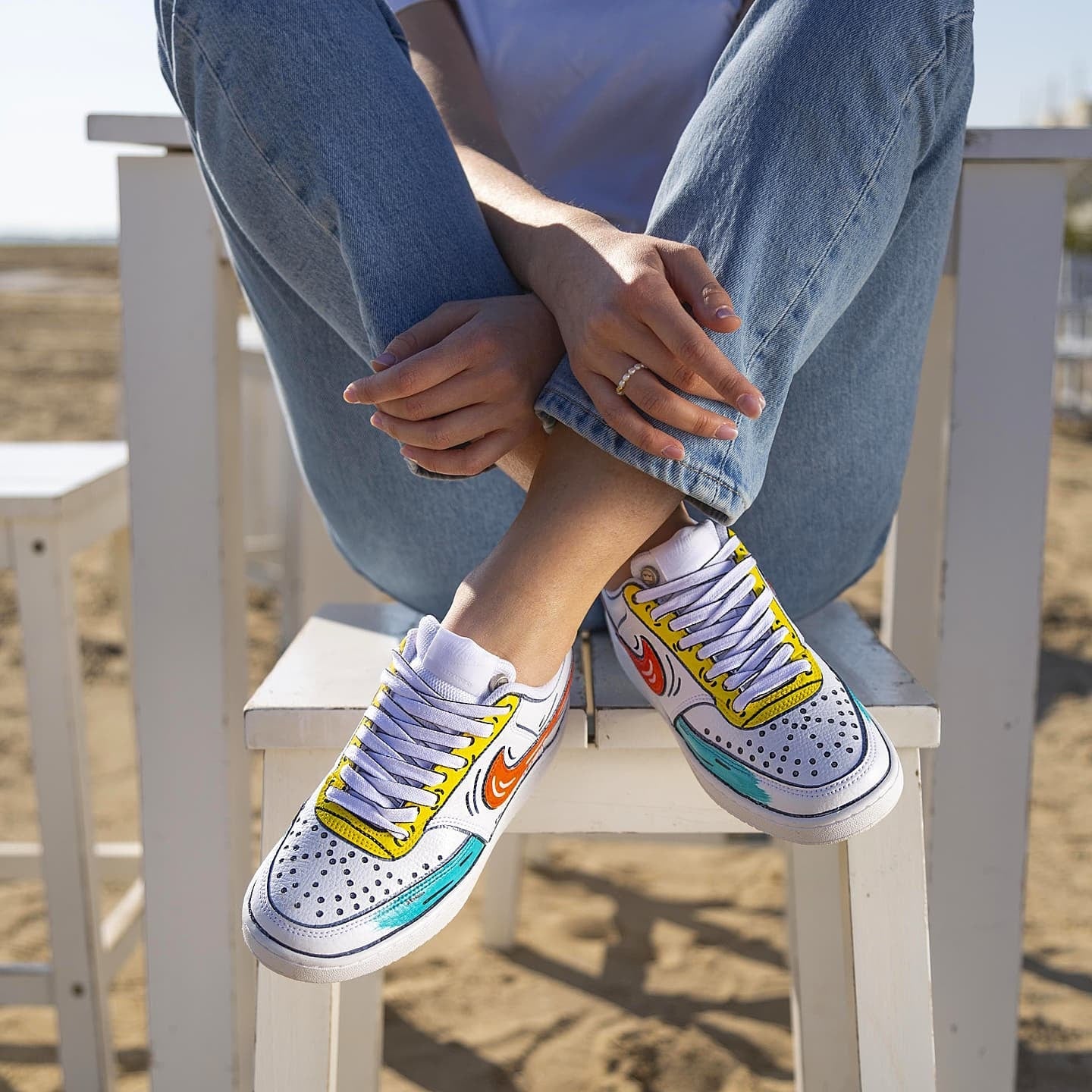 Nike Court Vision Low Cartoon