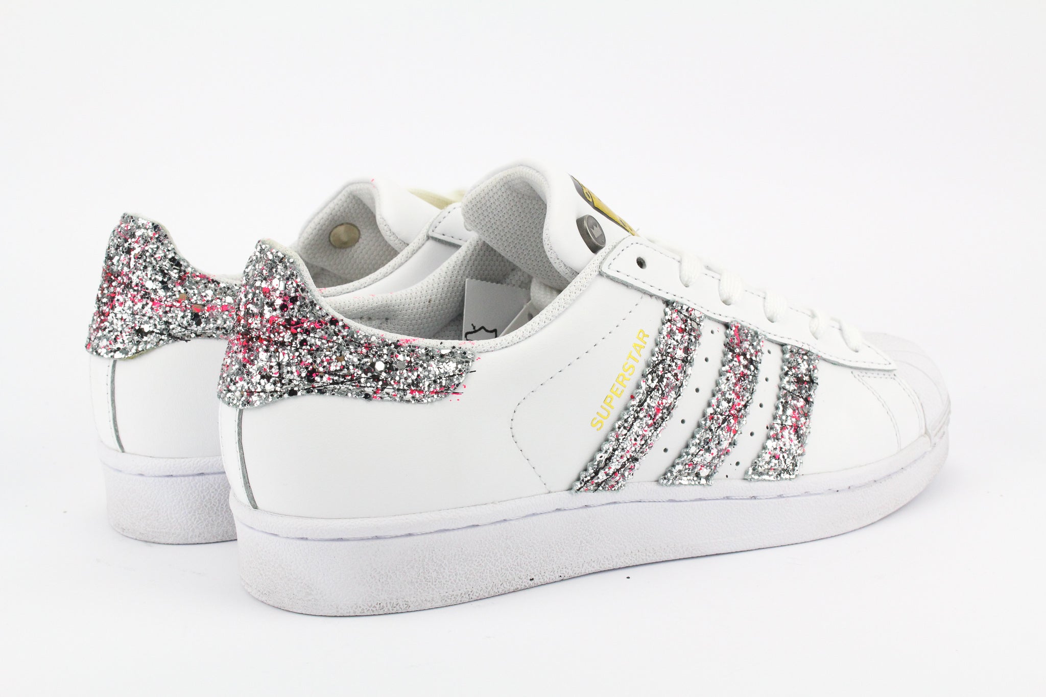 Adidas Superstar Silver Glitter Vernice
