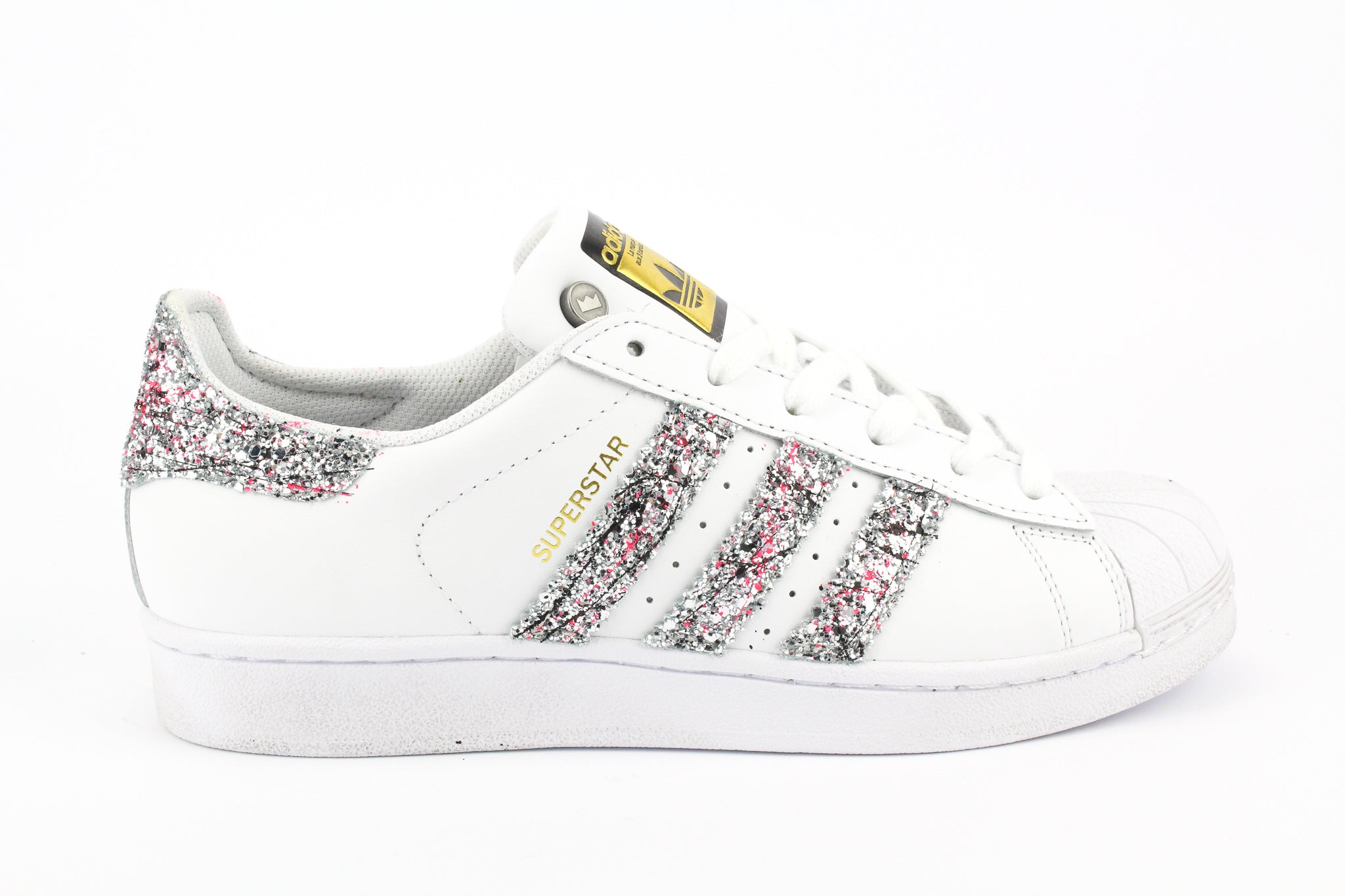 Adidas Superstar Silver Glitter Vernice