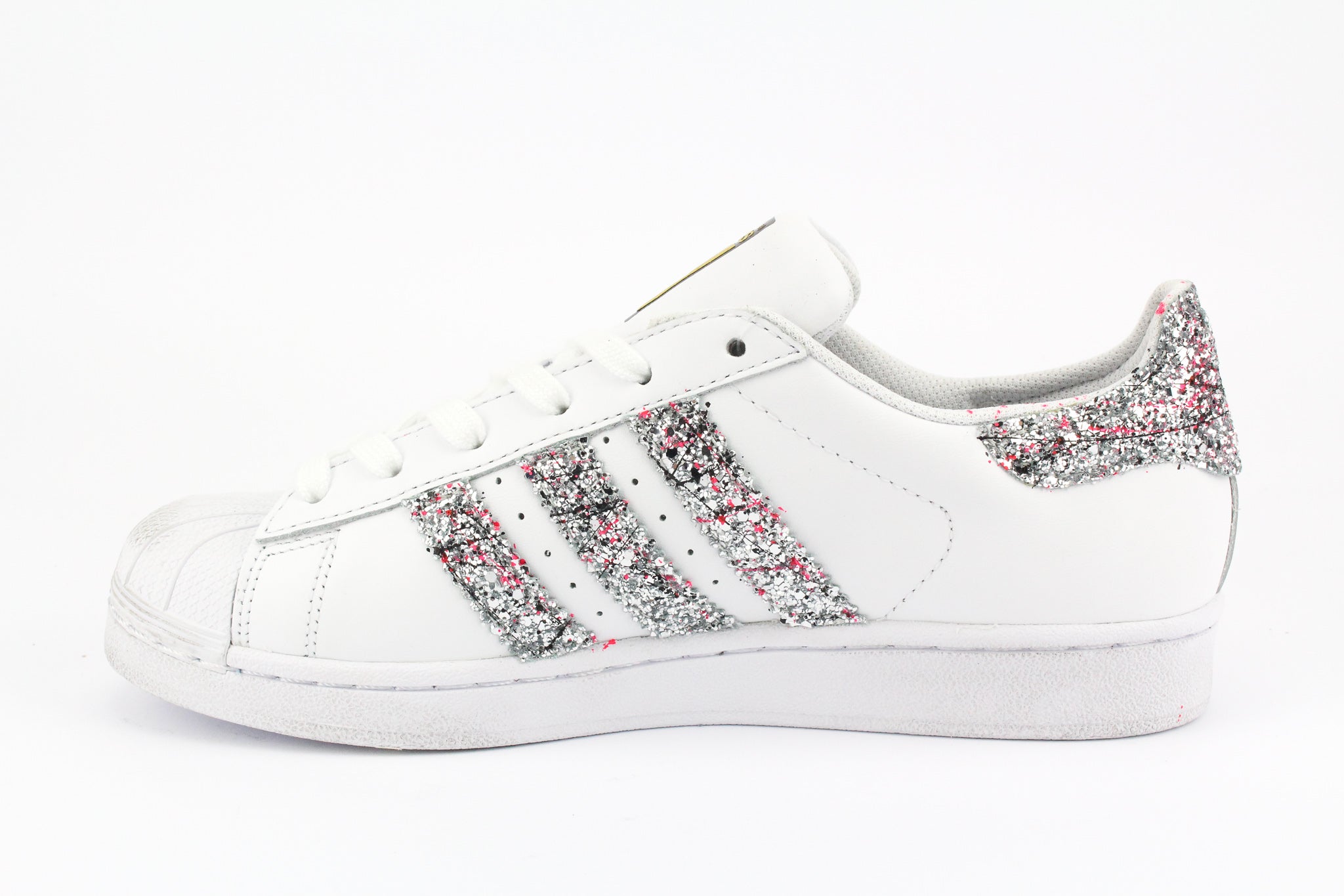 Adidas Superstar Silver Glitter Vernice