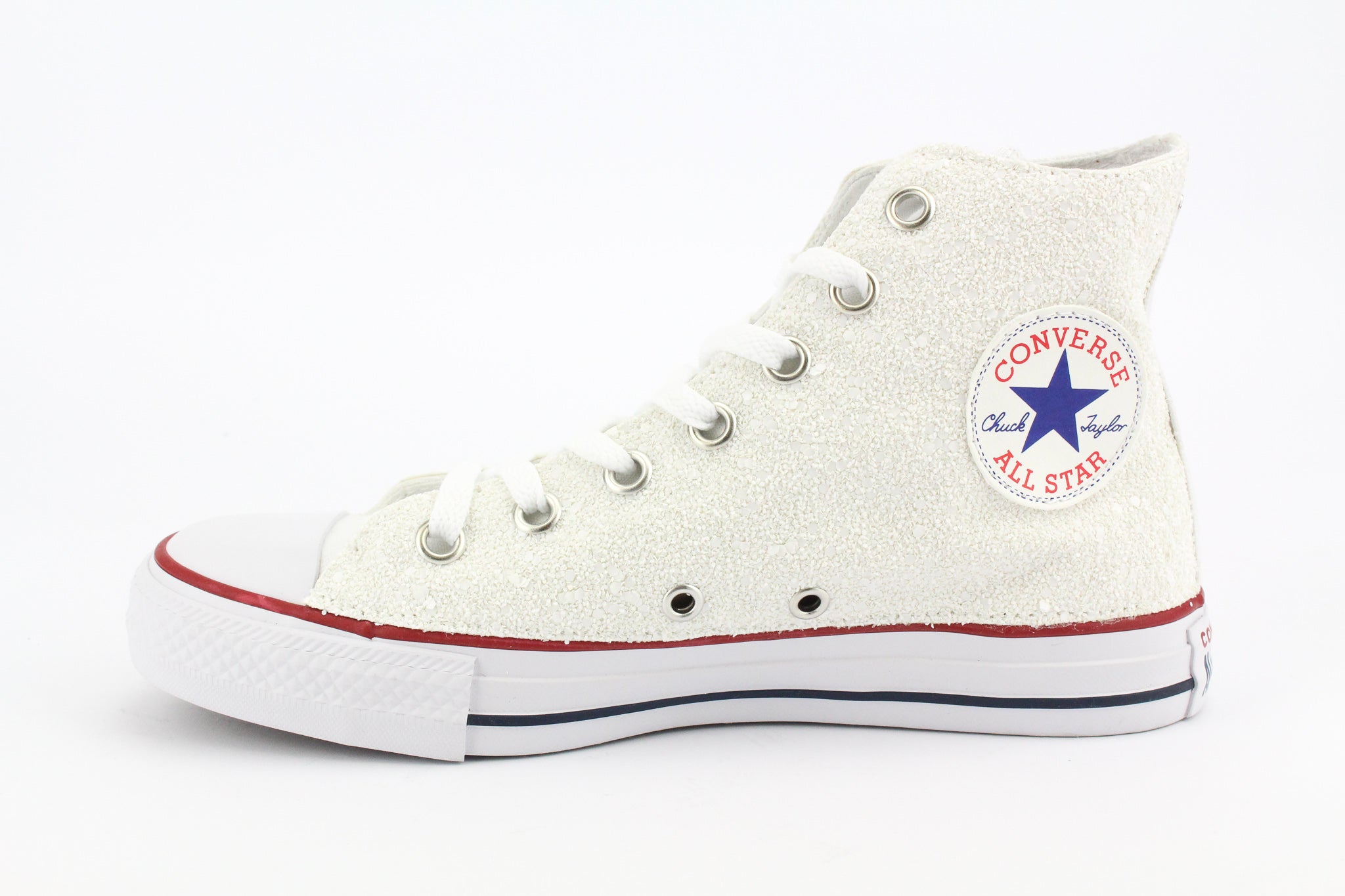 Converse All Star White Cuore Glitter & Strass