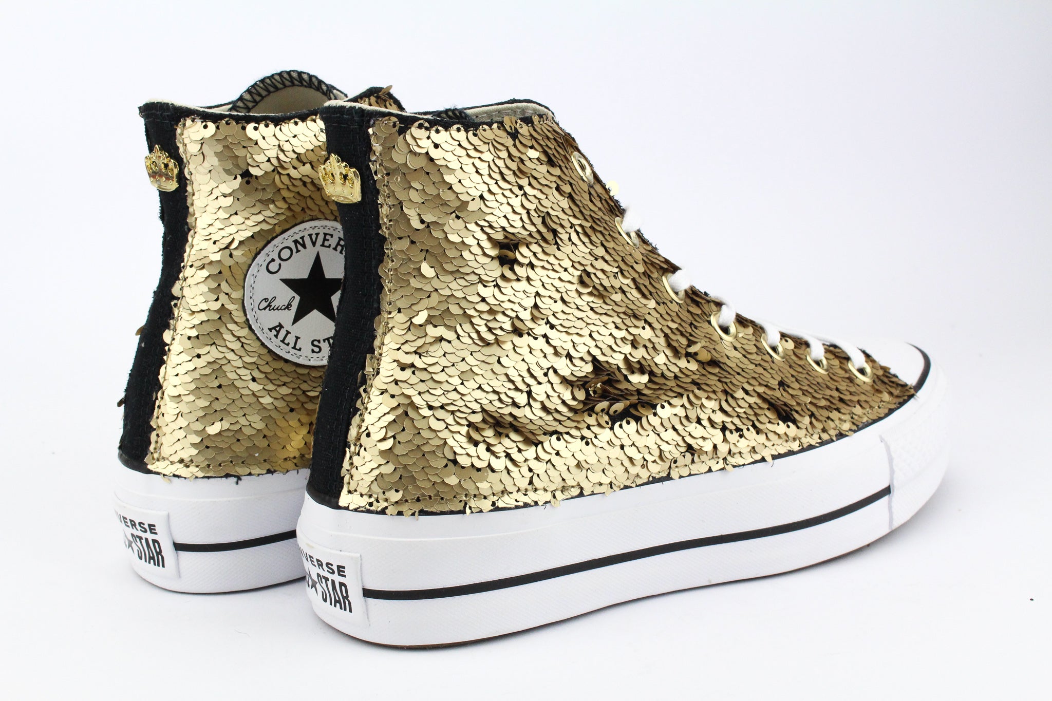 Converse All Star Platform Gold Paillettes