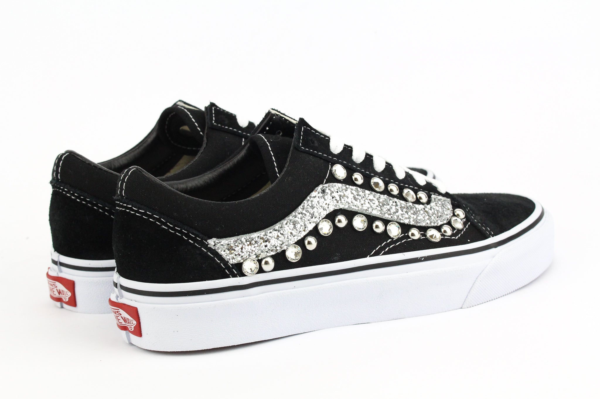 Vans Old Skool Silver Glitter & Strass