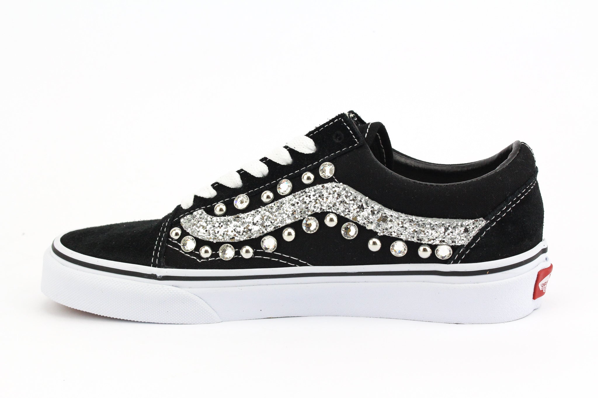 Vans Old Skool Silver Glitter & Strass