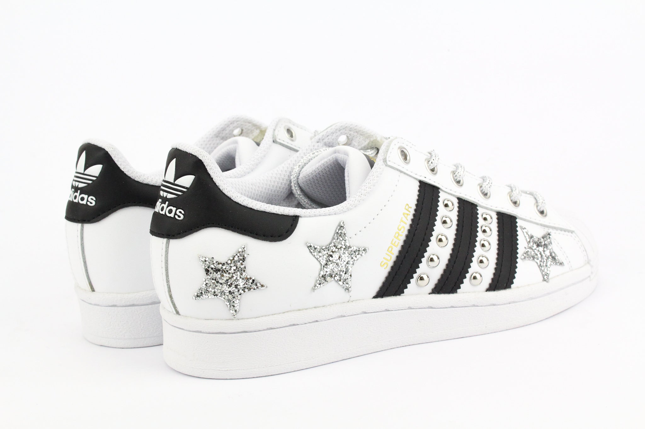 Adidas Superstar Borchie & Stelle Silver