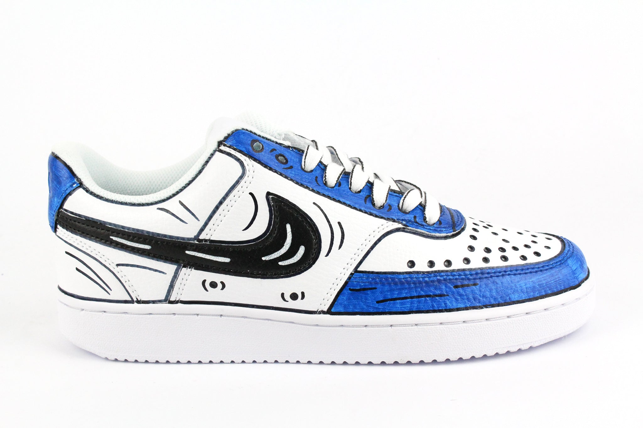 Nike Court Vision Low Blue Cartoon