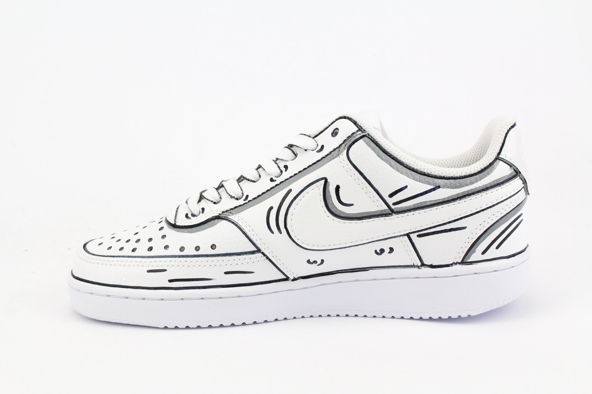 Nike Court Vision Low B/W Cartoon