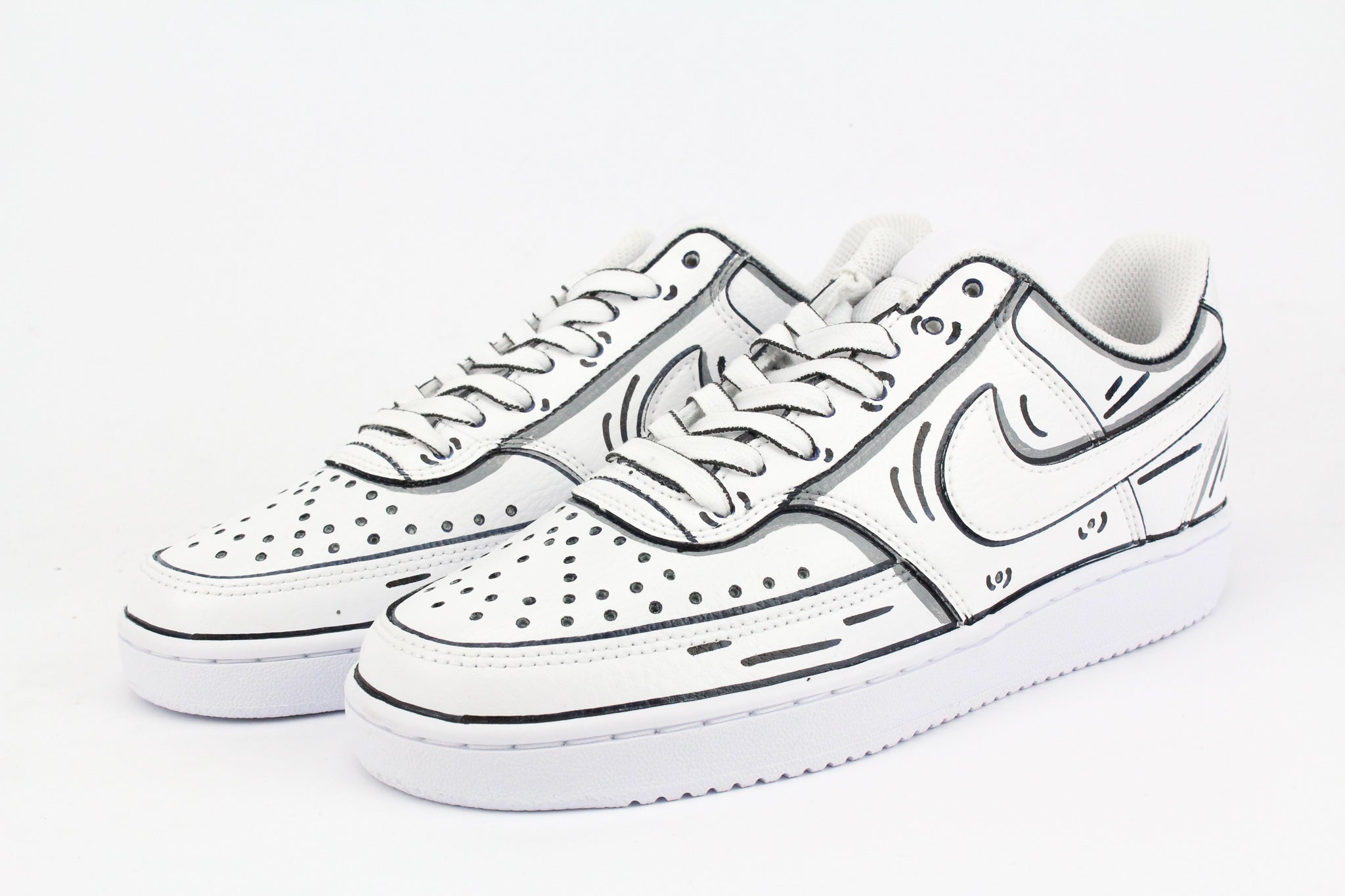 Nike Court Vision Low B/W Cartoon