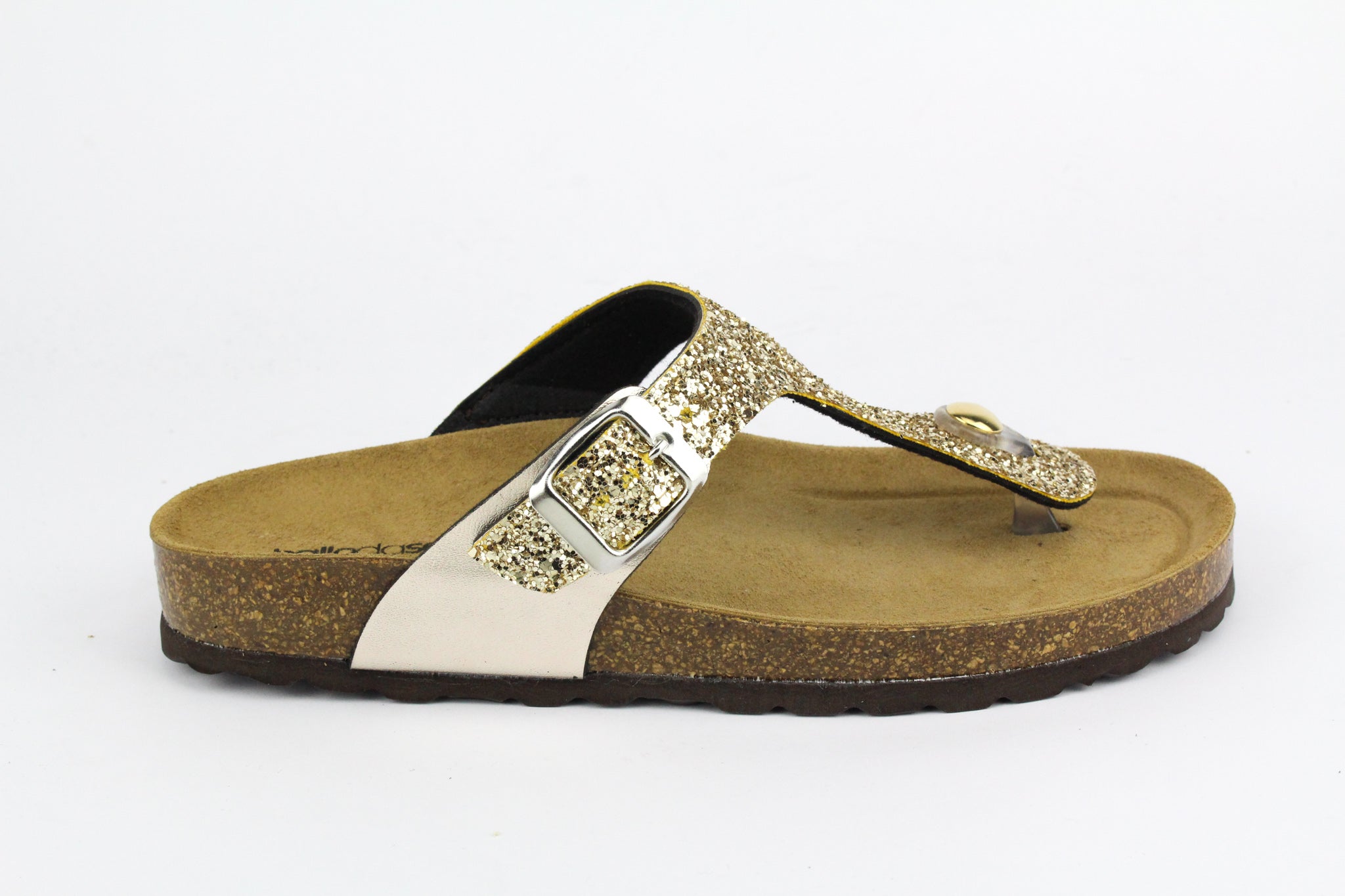 Sandali Gold Infradito Glitter