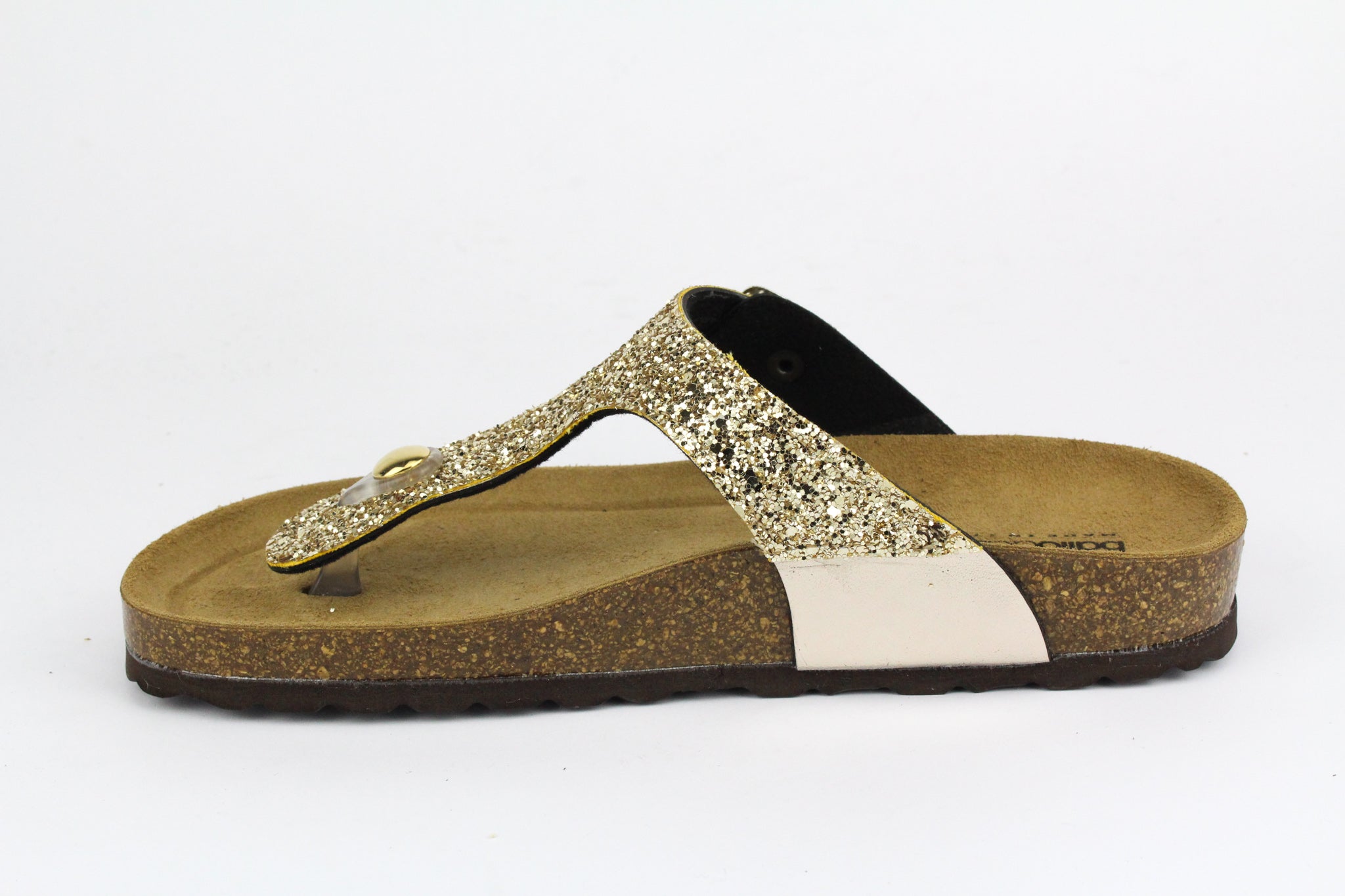 Sandali Gold Infradito Glitter