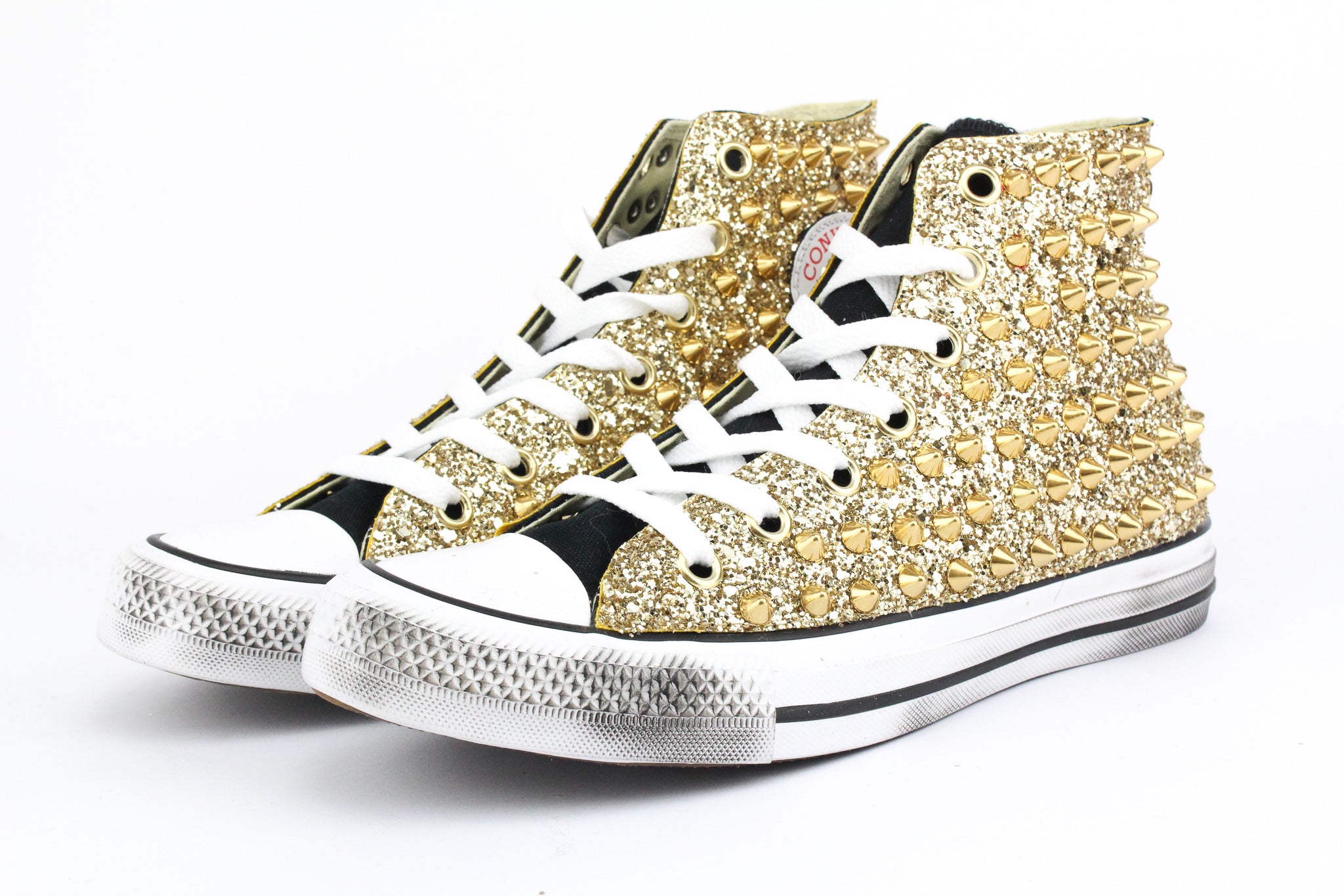 Converse All Star Gold Total Glitter & Borchie