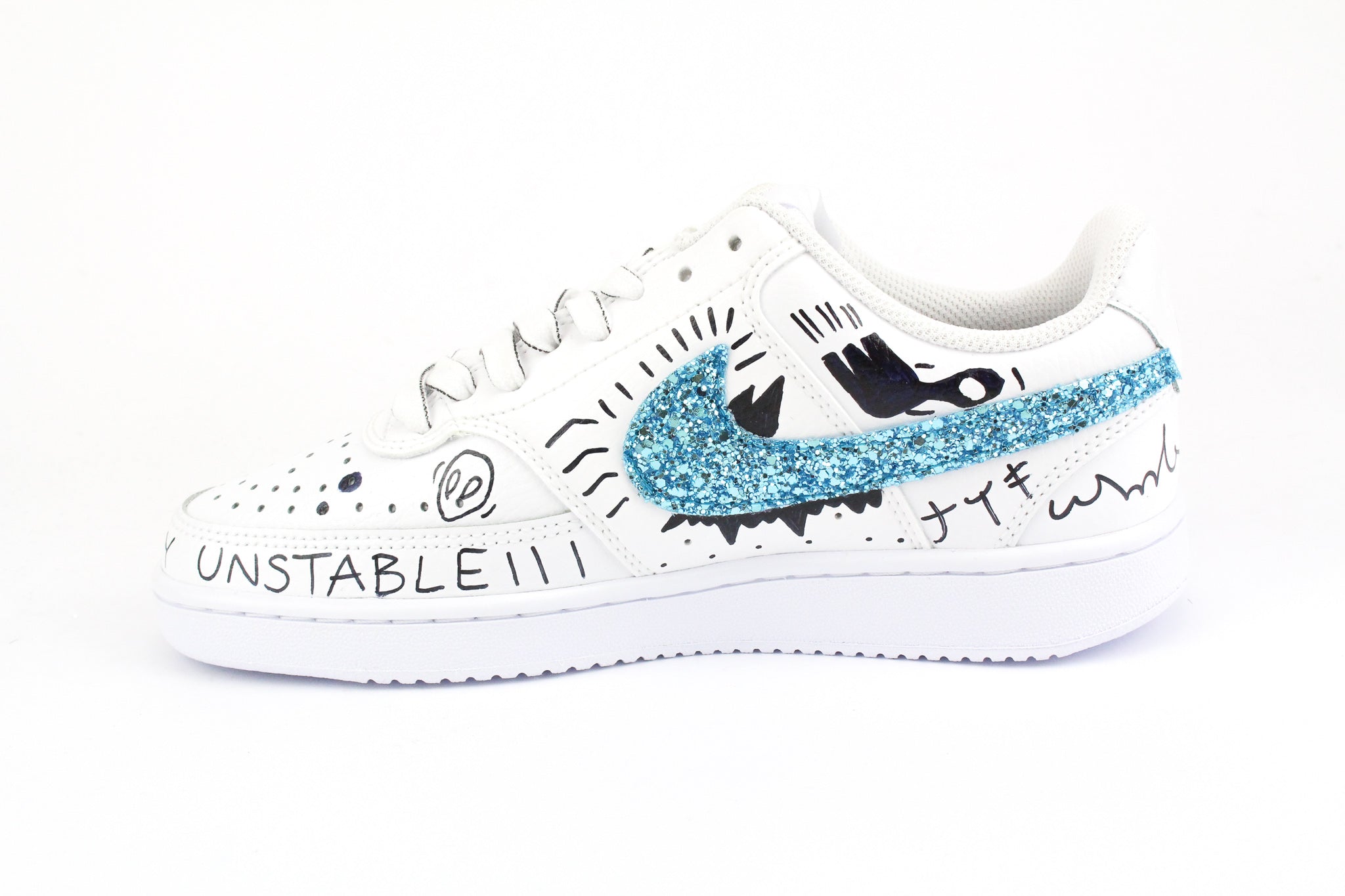 Nike Court Vision Low Glitter Eye & Sword