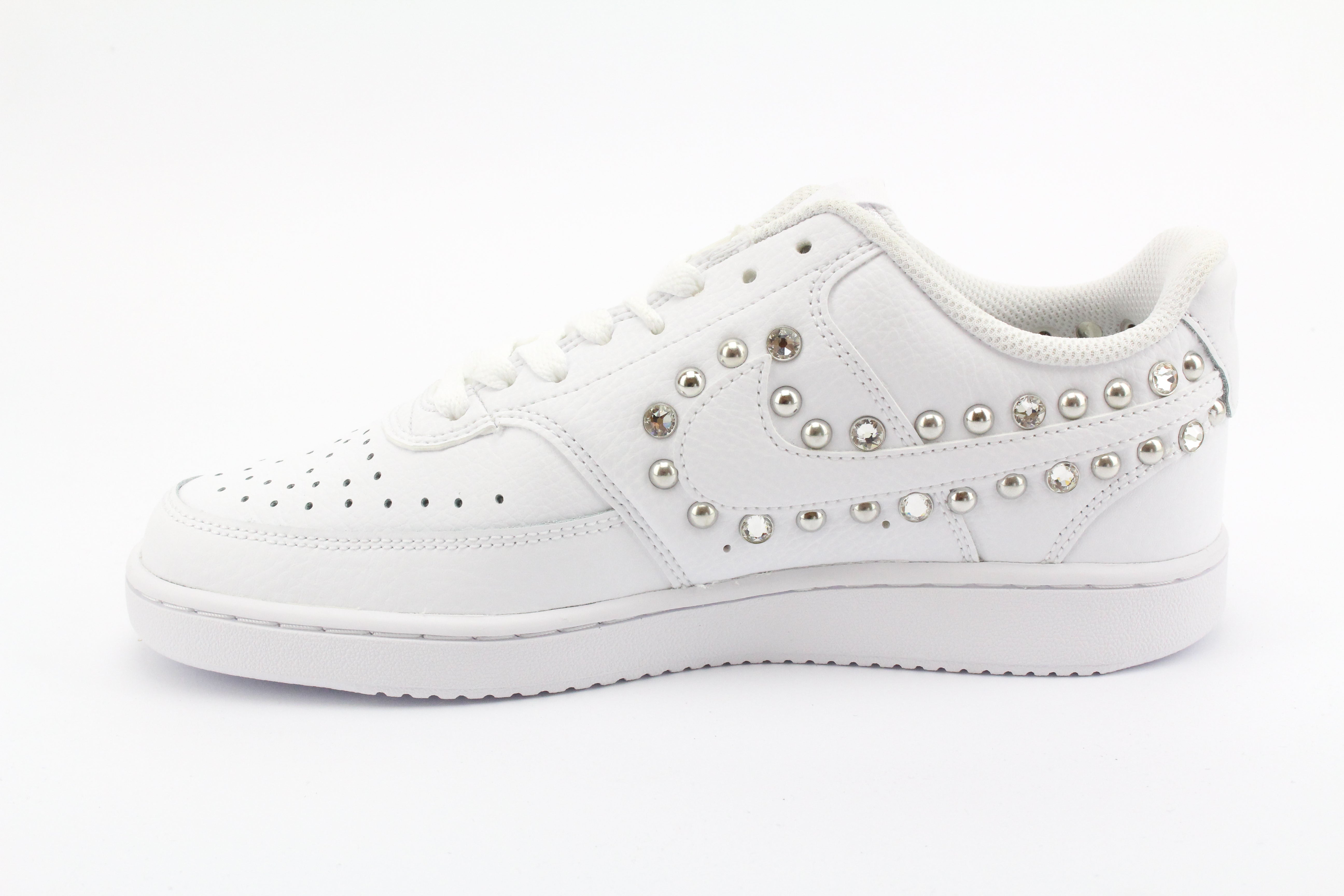 Nike Court Vision Low Strass & Borchie