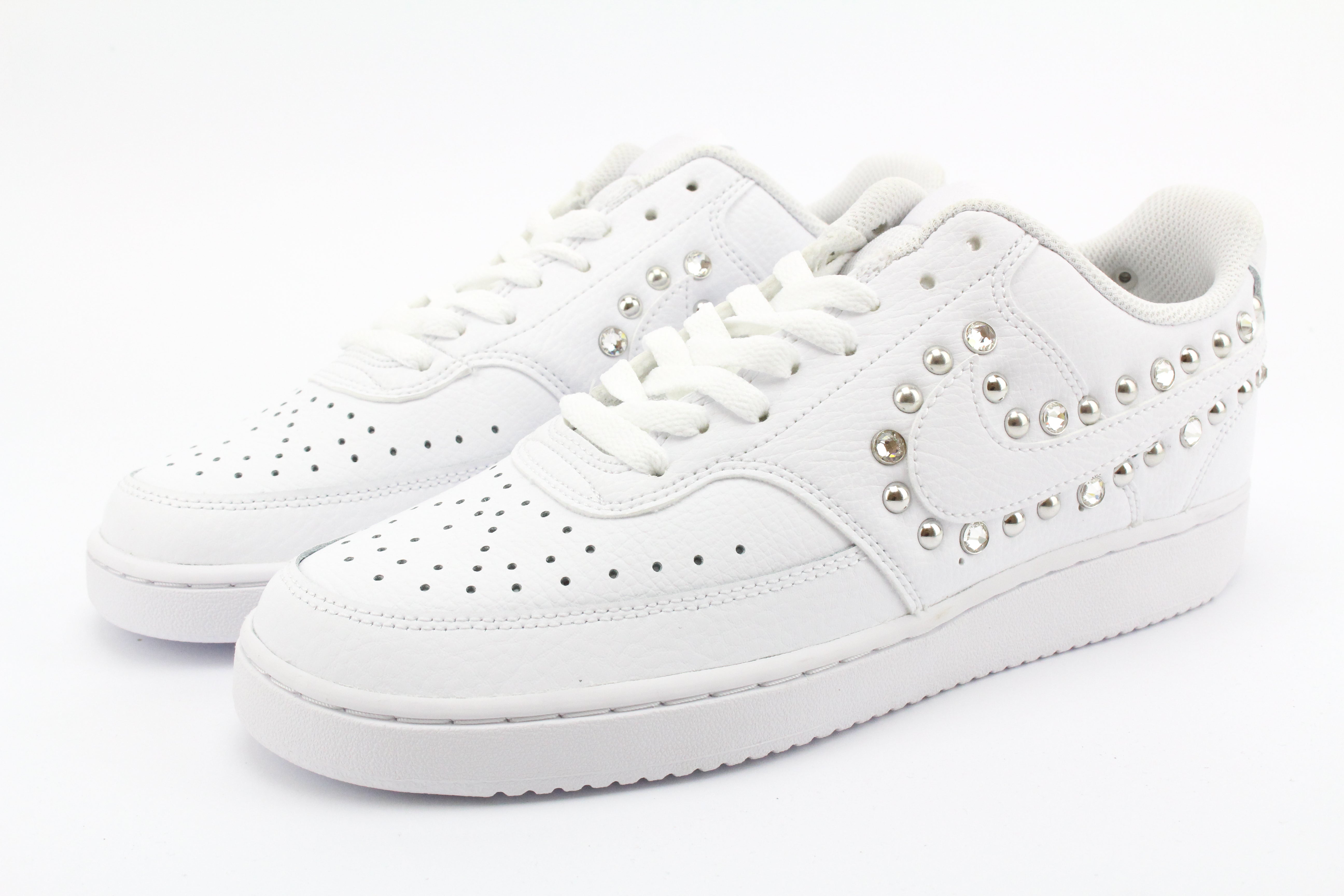 Nike Court Vision Low Strass & Borchie