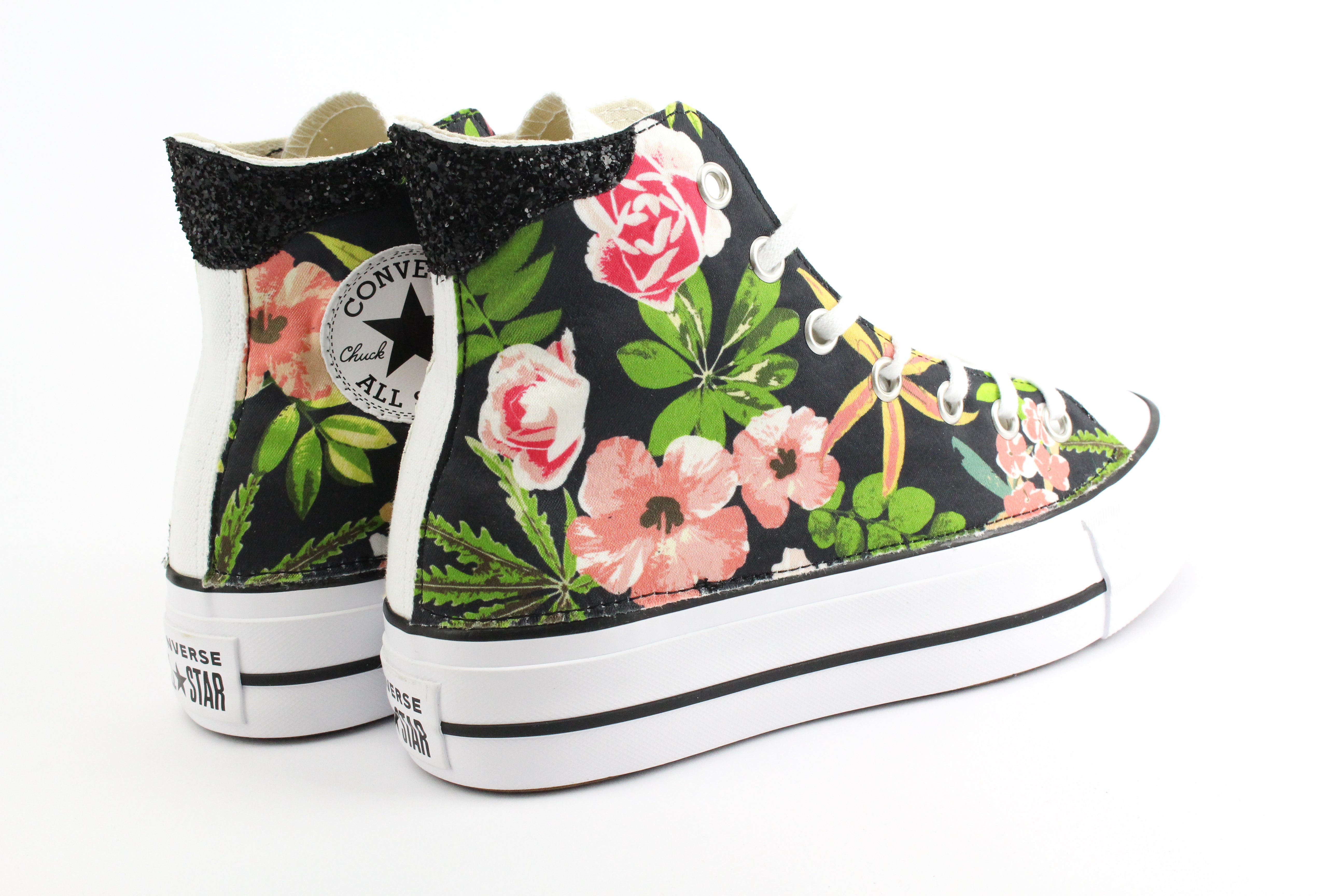 Converse All Star Platform Fiori & Glitter