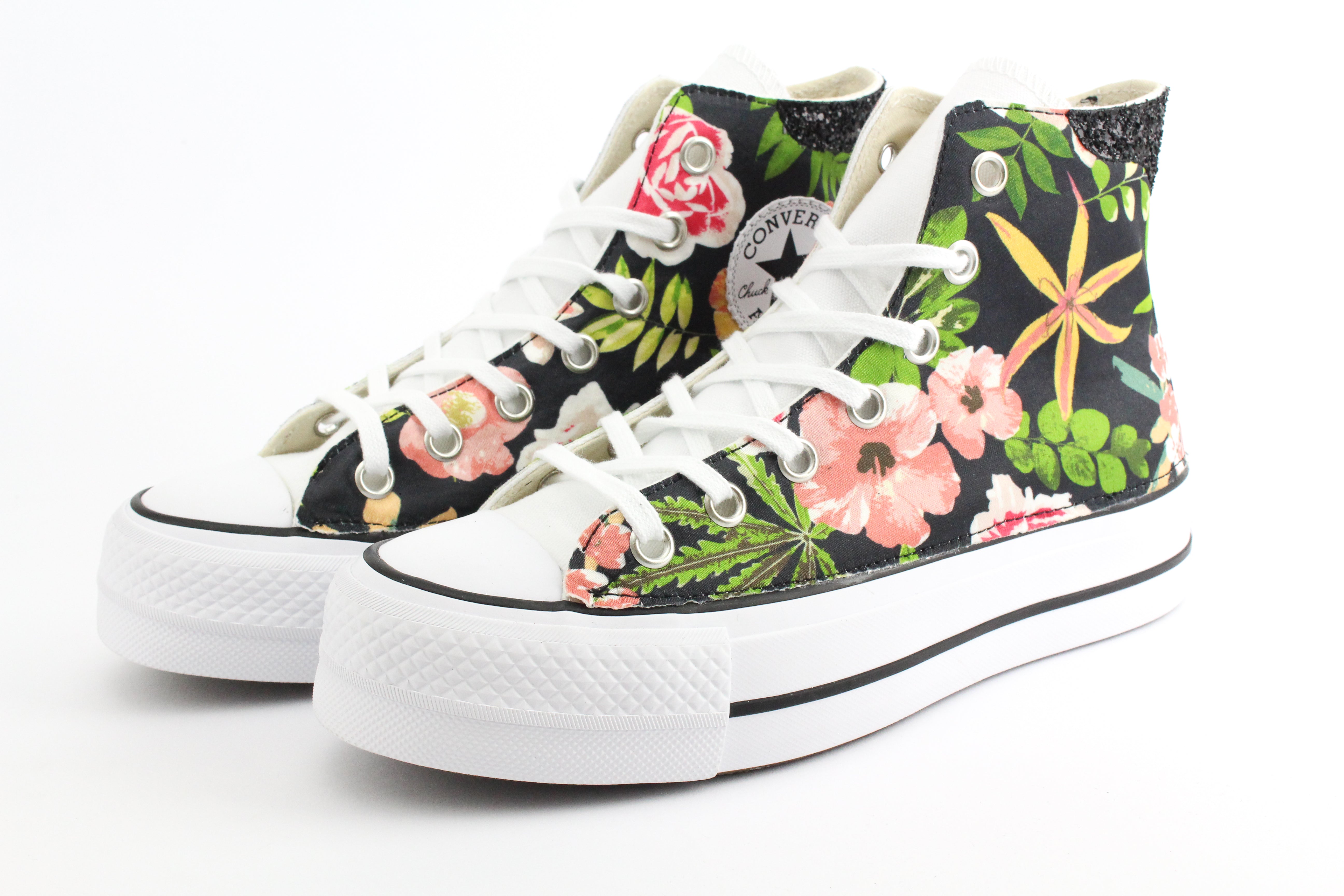 Converse All Star Platform Fiori & Glitter