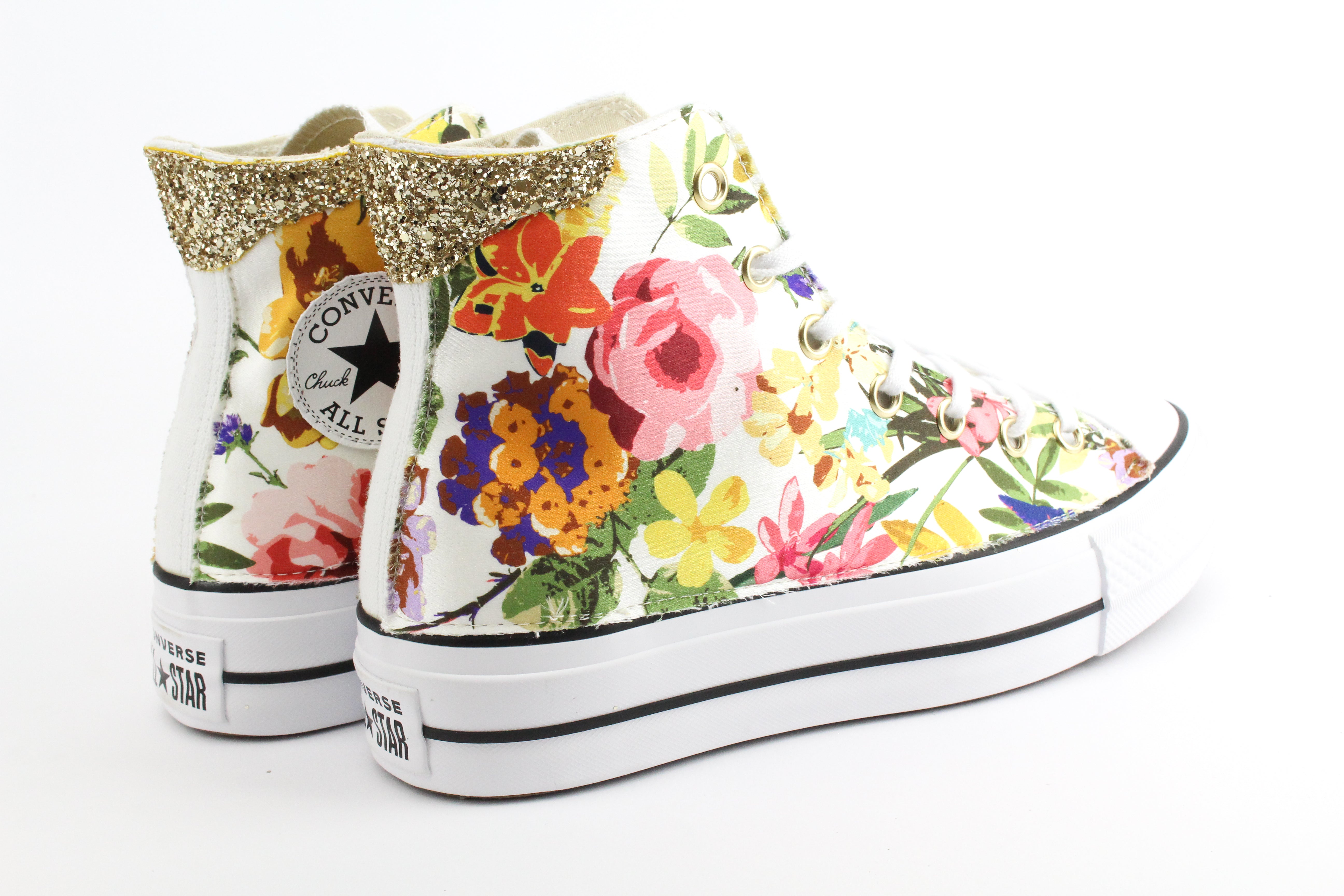 Converse All Star Platform Fiori & Glitter